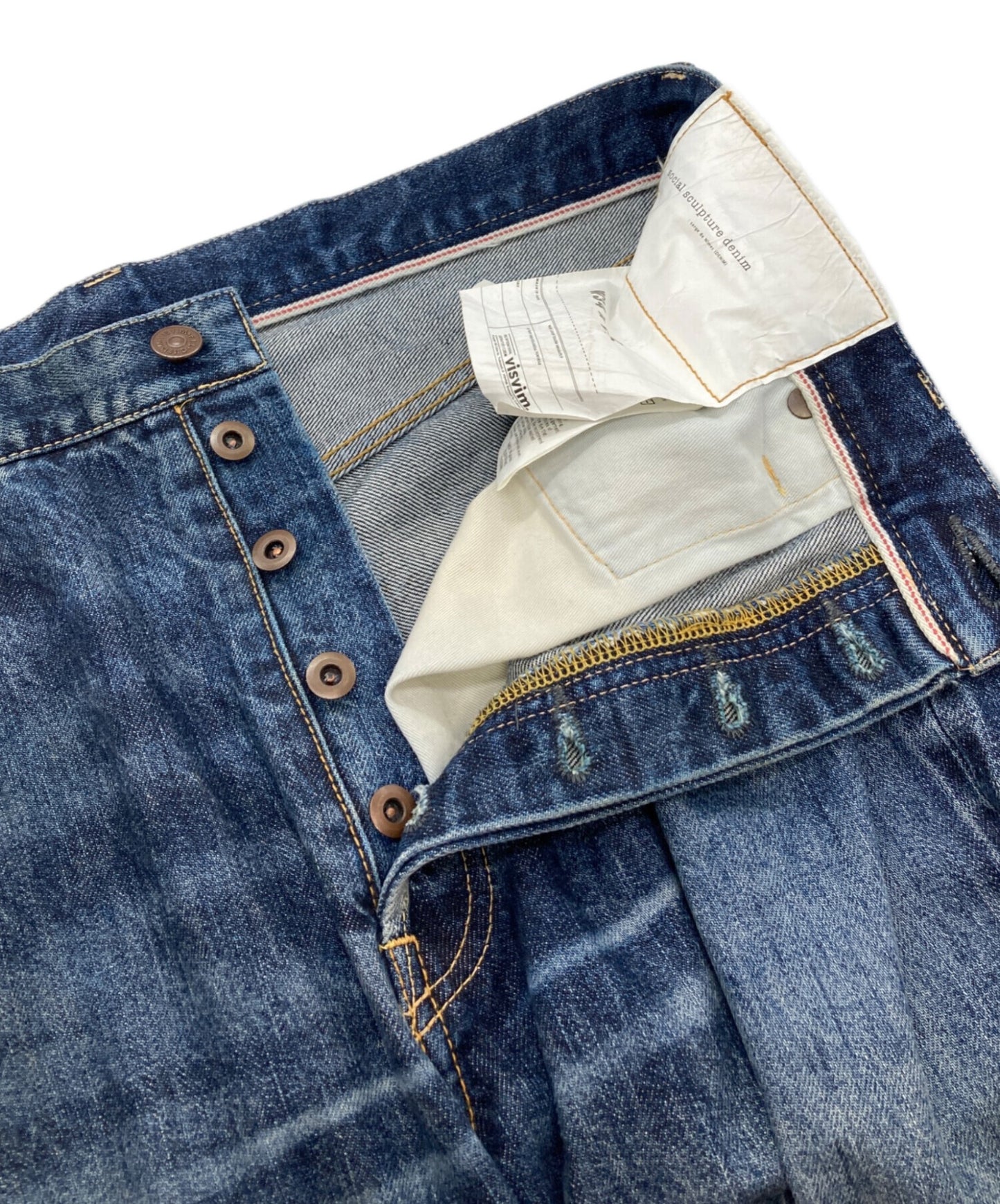 [Pre-owned] VISVIM SOCIAL SCULPTURE 01 EX WD DAMAGED-42 Social Sculpture 01 Extra Wide Damaged 42 0125105005010