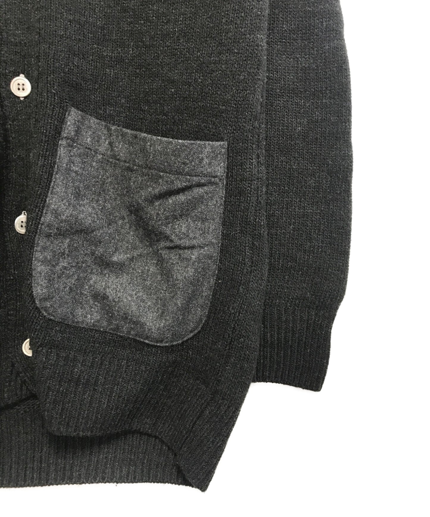 [Pre-owned] COMME des GARCONS SHIRT Contrast Pocket V-Neck Knit Cardigan FH-N004