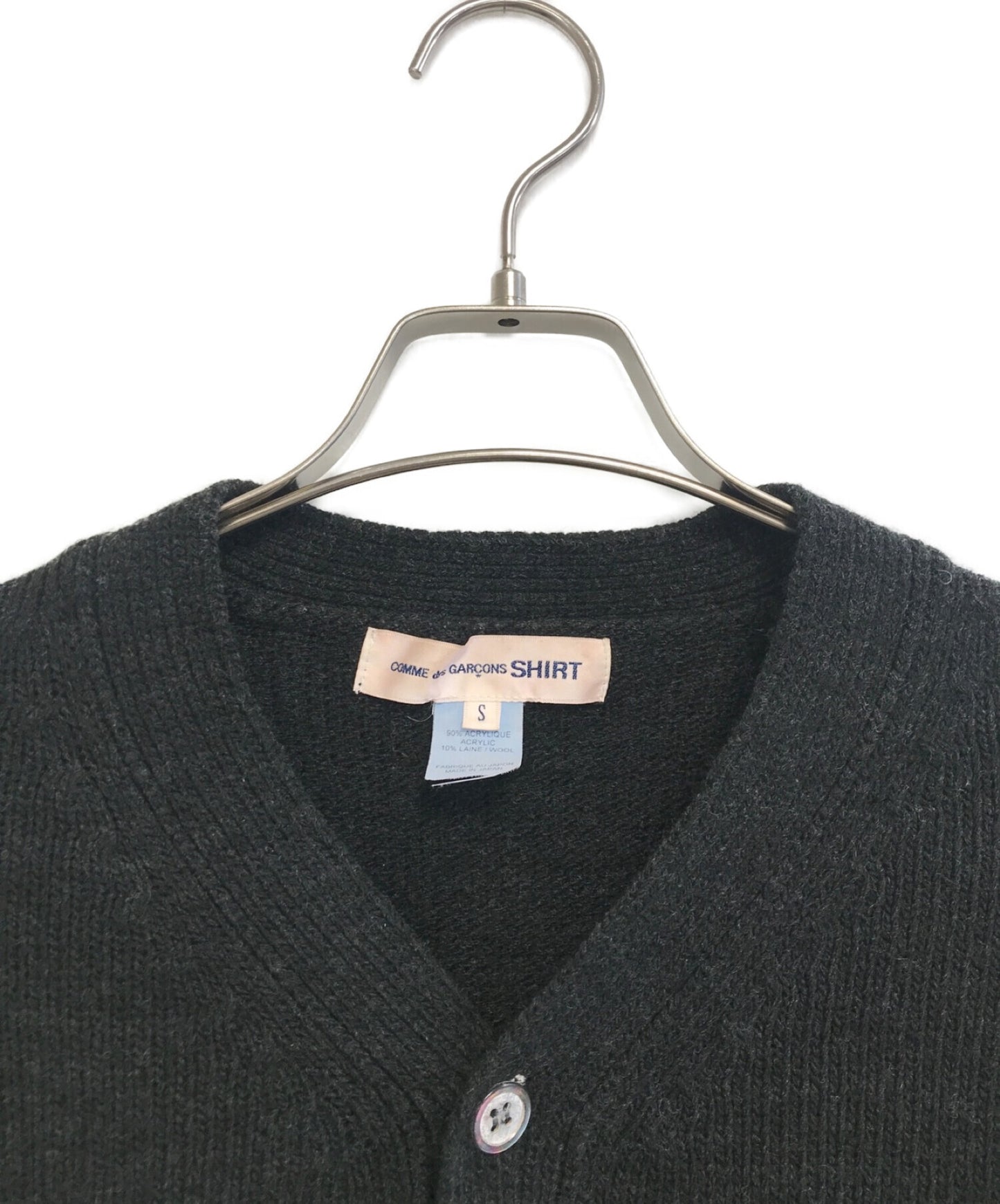 [Pre-owned] COMME des GARCONS SHIRT Contrast Pocket V-Neck Knit Cardigan FH-N004