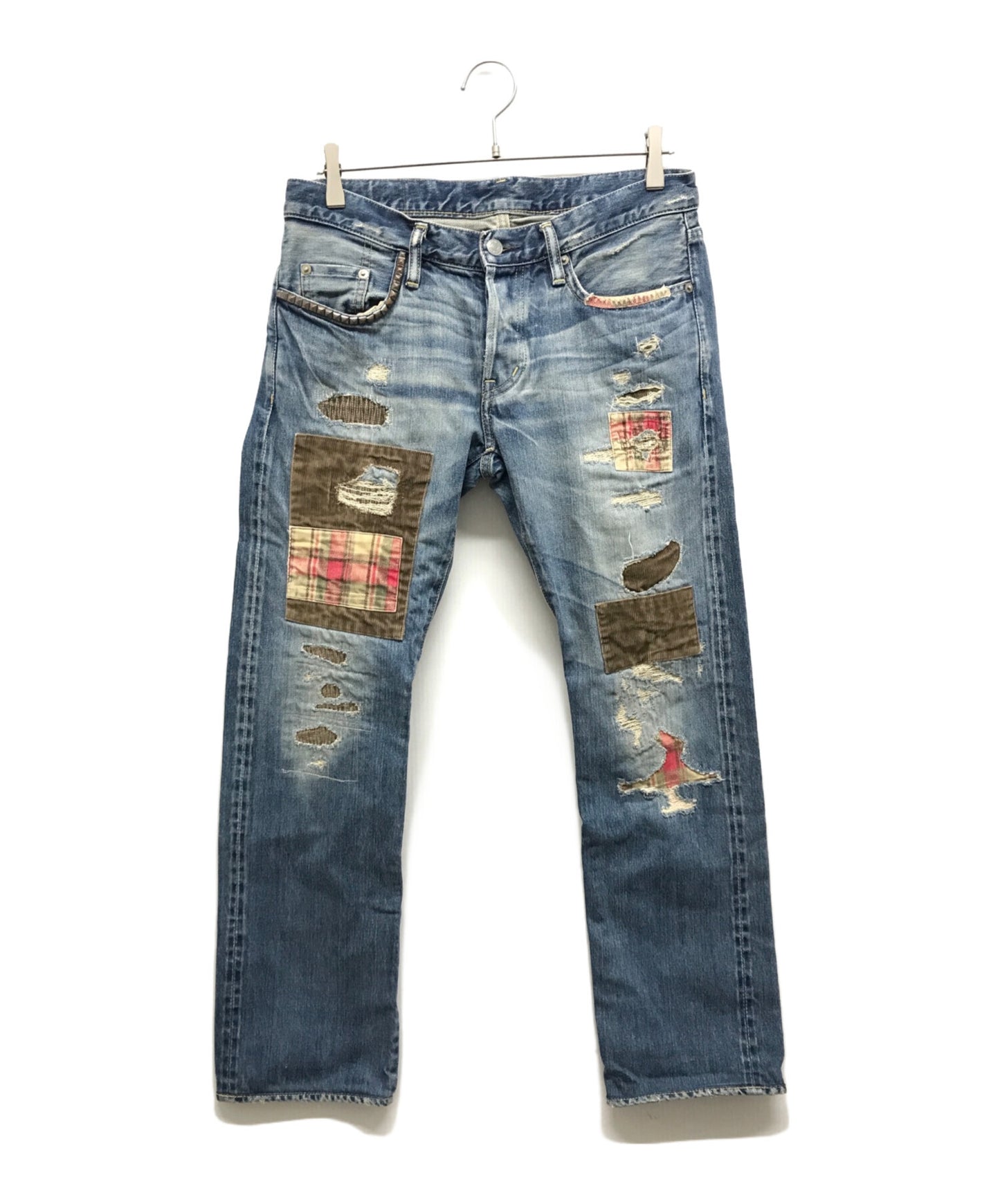 [Pre-owned] Hysteric Glamour patchwork denim pants