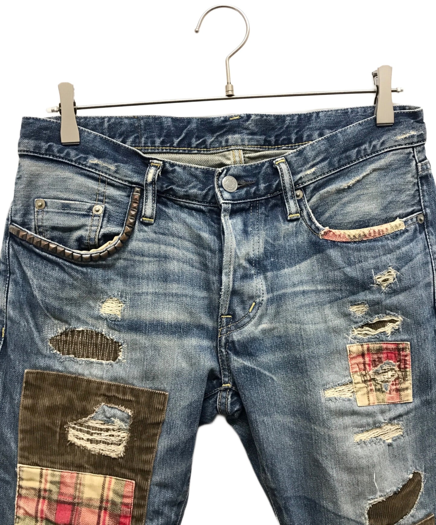 [Pre-owned] Hysteric Glamour patchwork denim pants