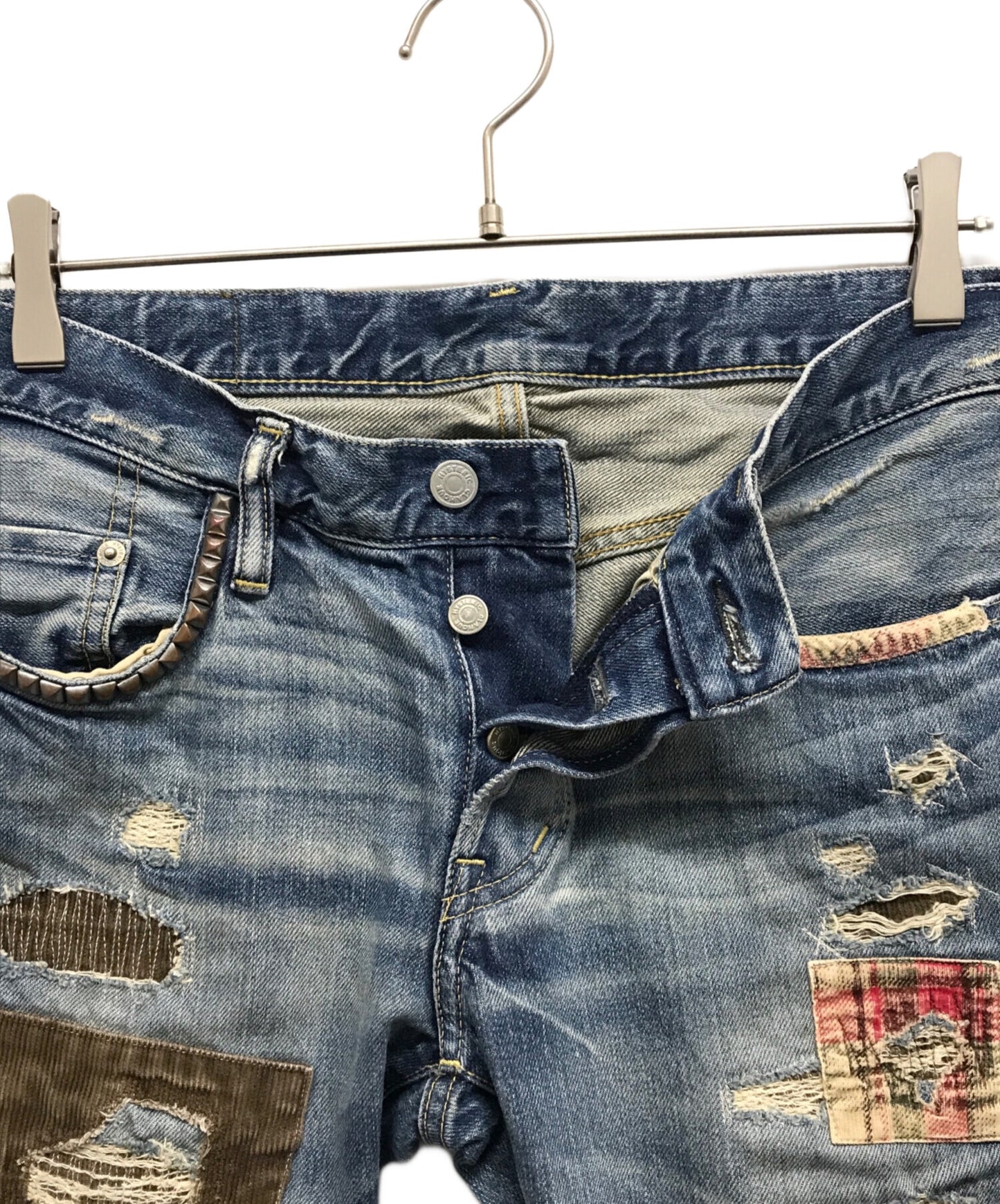 [Pre-owned] Hysteric Glamour patchwork denim pants