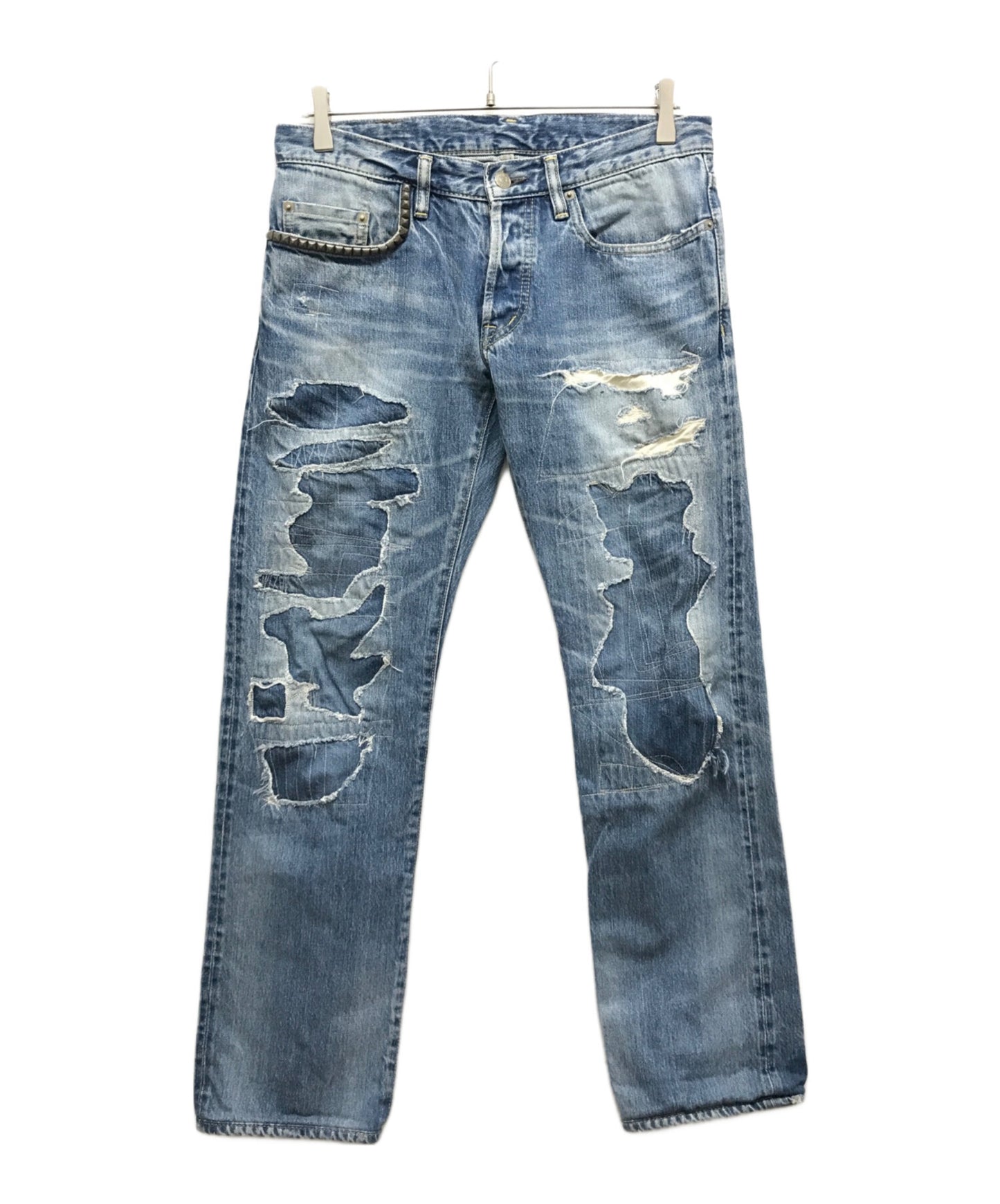 [Pre-owned] Hysteric Glamour Studded denim pants 0213AP09