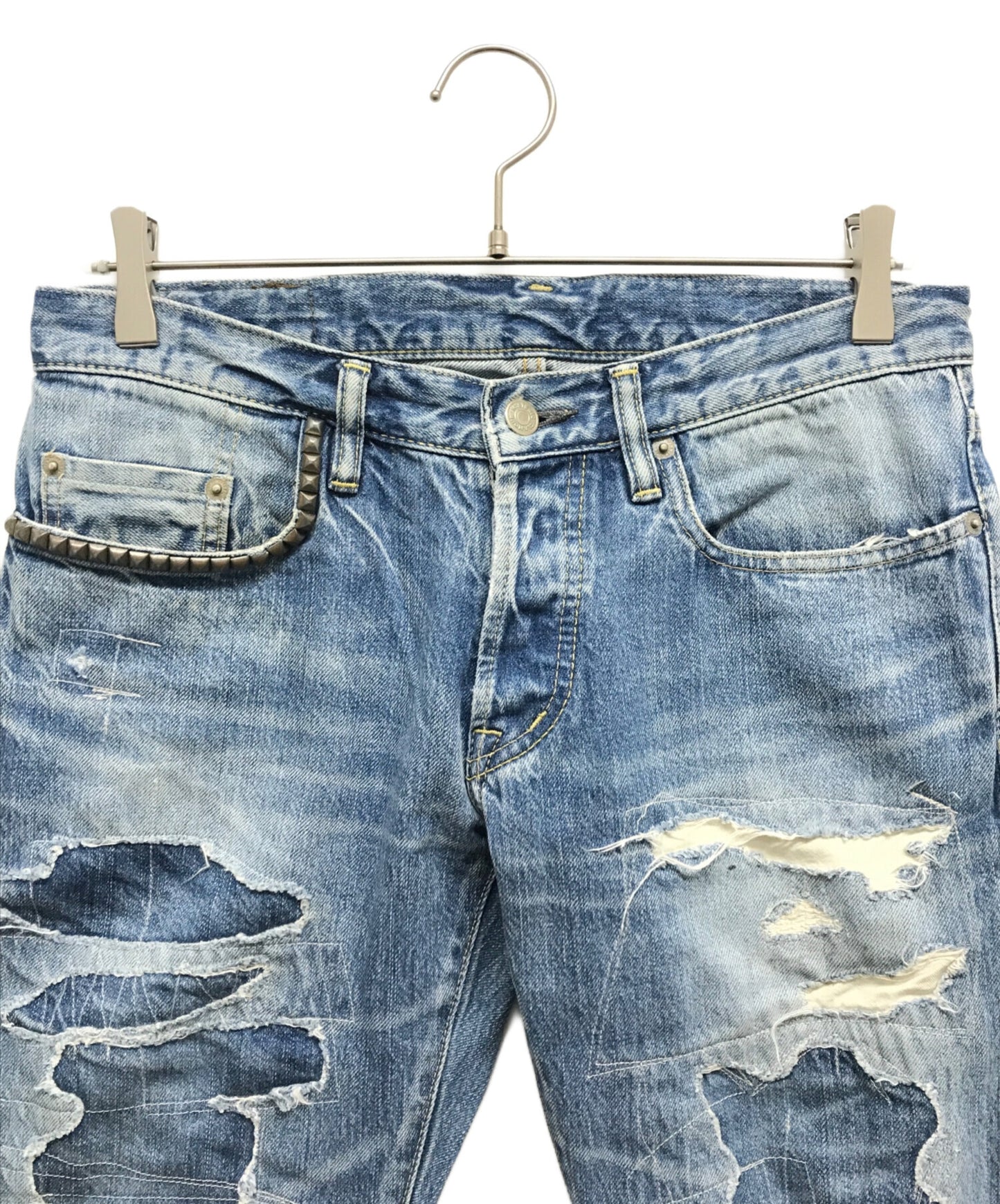 [Pre-owned] Hysteric Glamour Studded denim pants 0213AP09