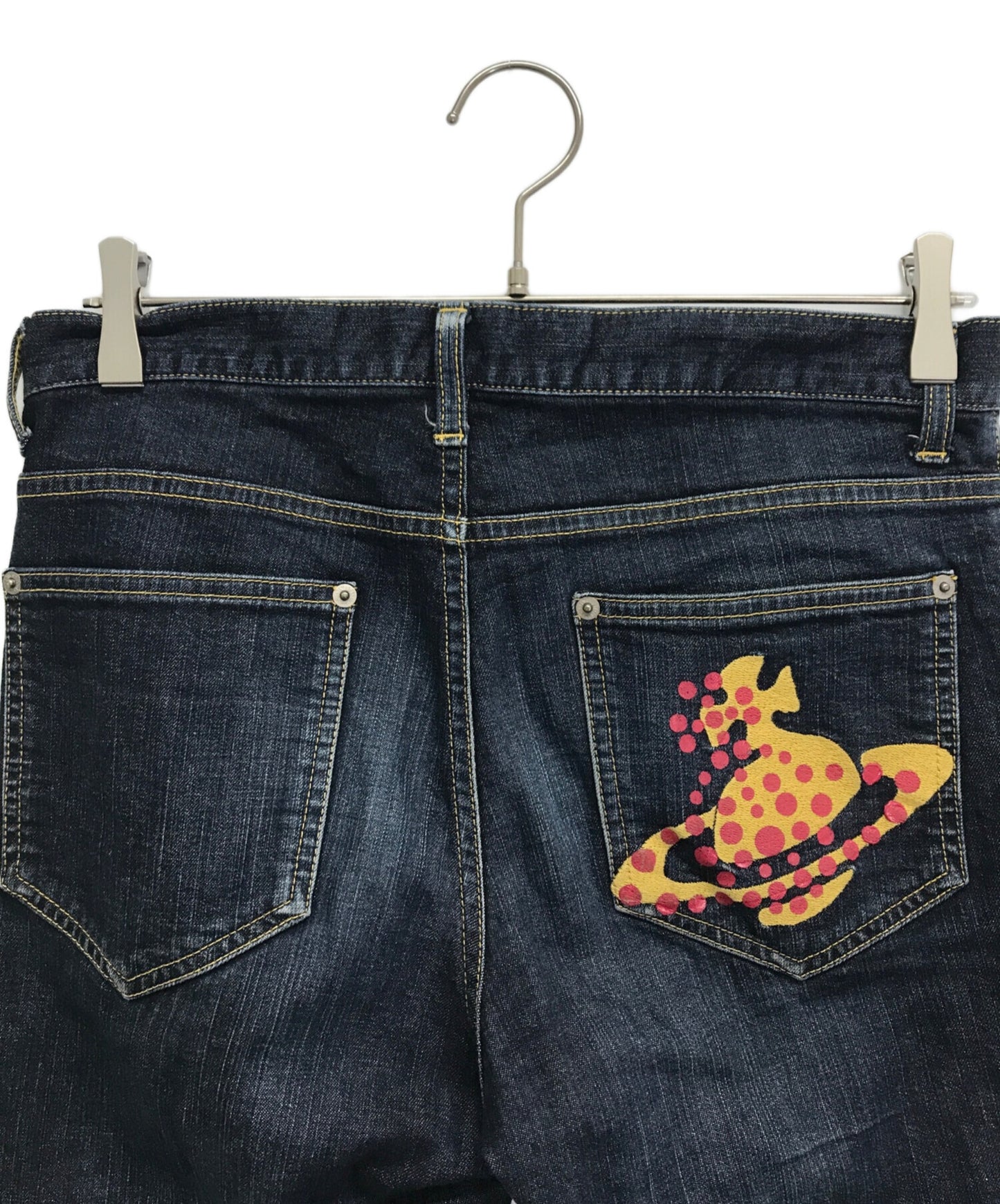 [Pre-owned] Vivienne Westwood man Orb design skinny denim pants