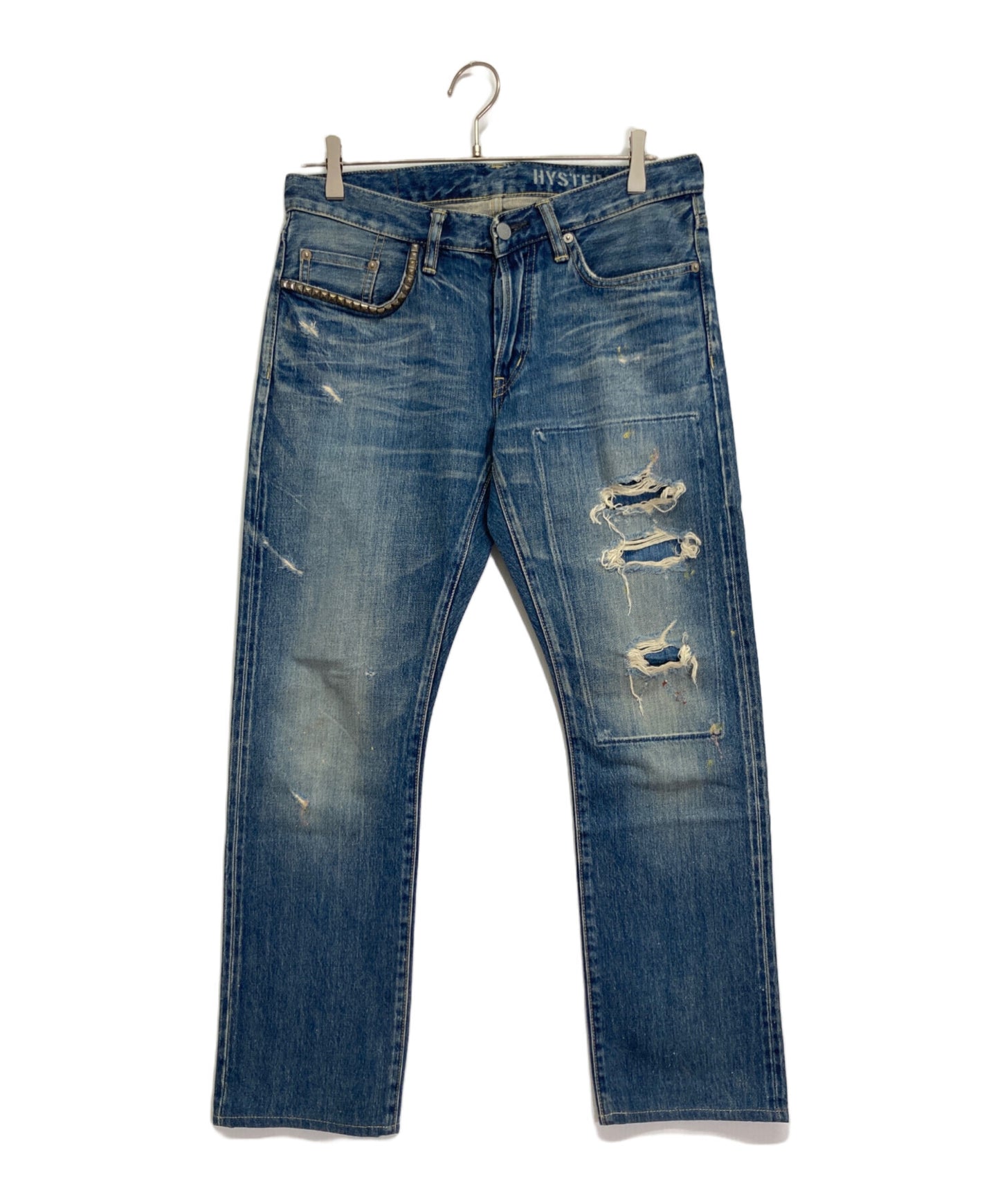 [Pre-owned] Hysteric Glamour Damaged denim pants