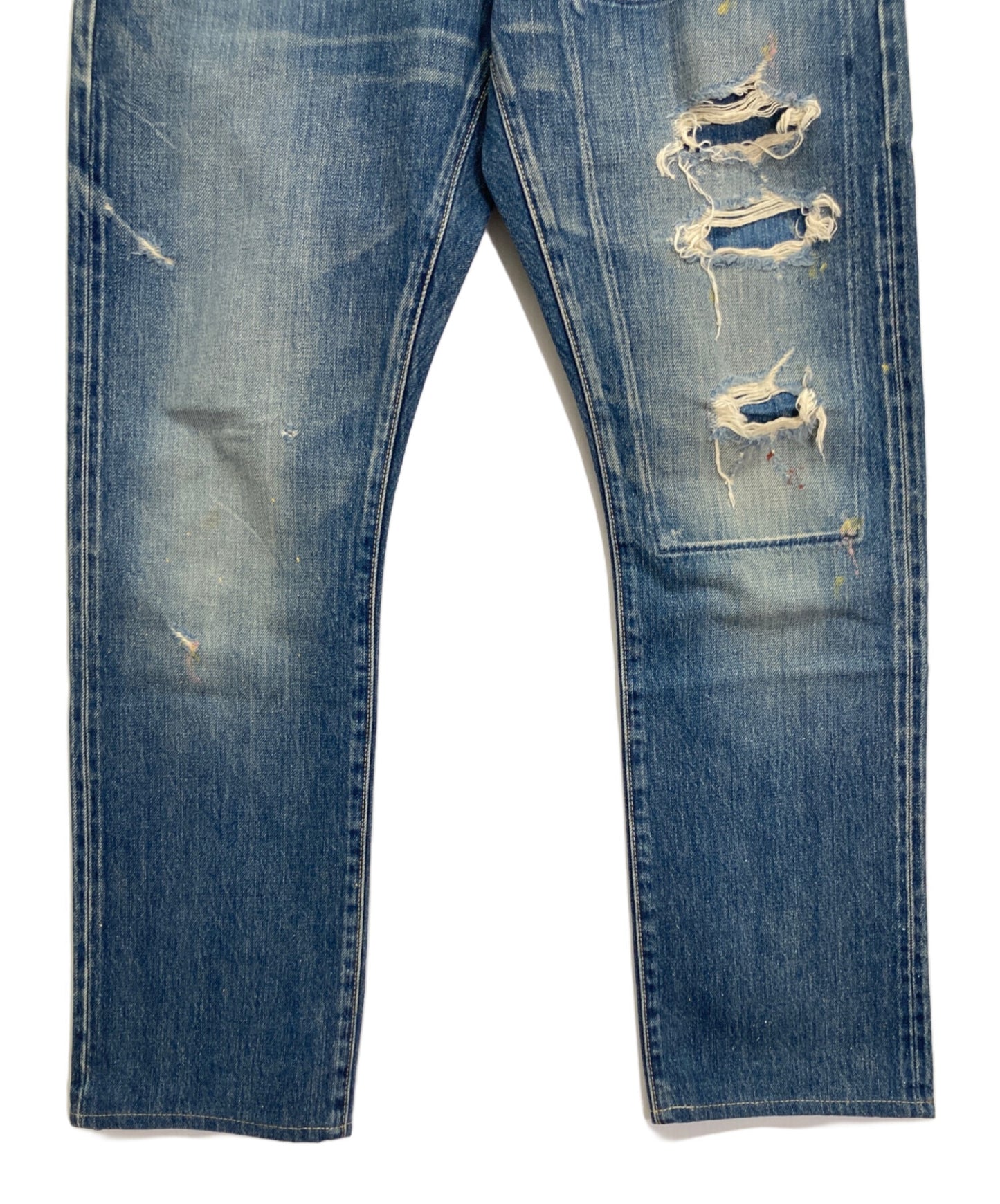 [Pre-owned] Hysteric Glamour Damaged denim pants