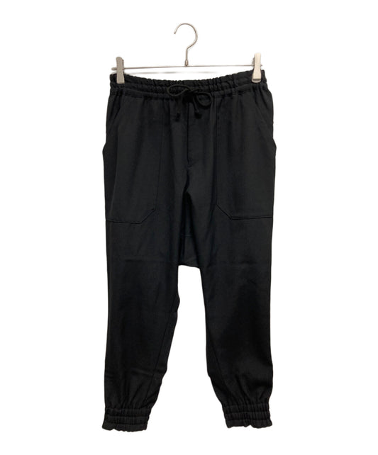 [Pre-owned] YOHJI YAMAMOTO Wool gabardine wide silhouette pants with hem zipper F0-P60-101