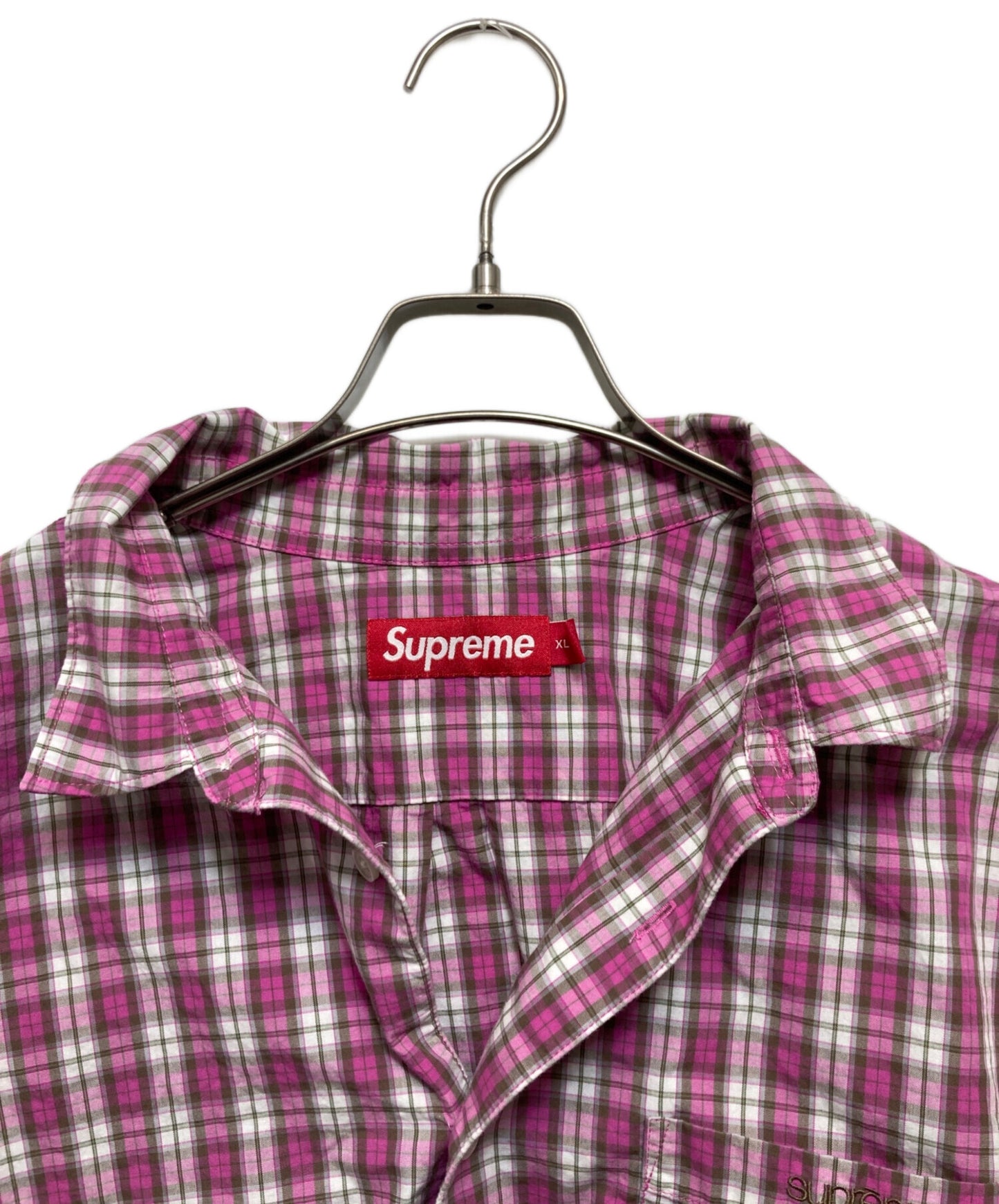 [Pre-owned] SUPREME Mini checkered short-sleeved shirt