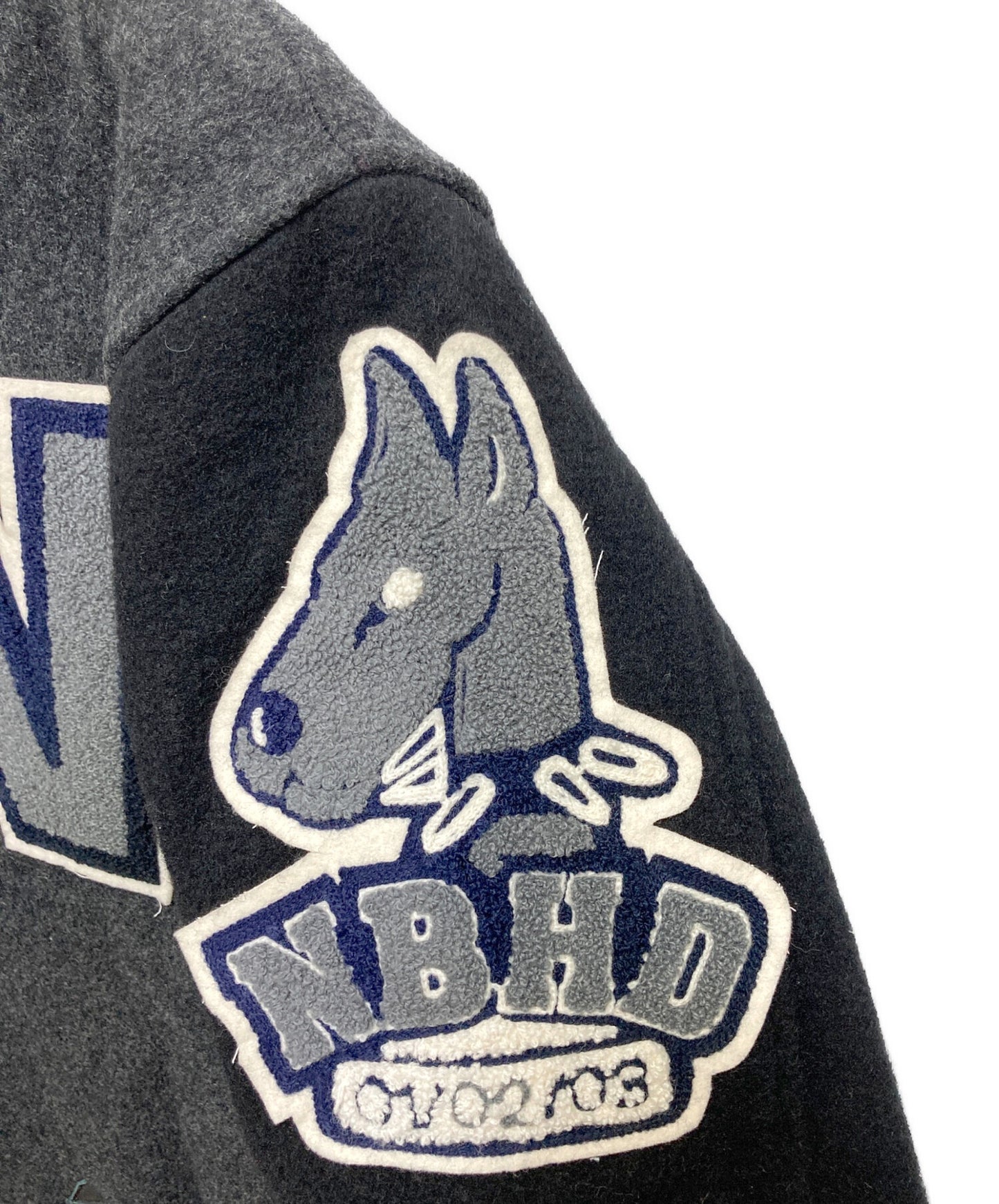 [Pre-owned] NEIGHBORHOOD Stadium jacket with badge DCNH-JK M03