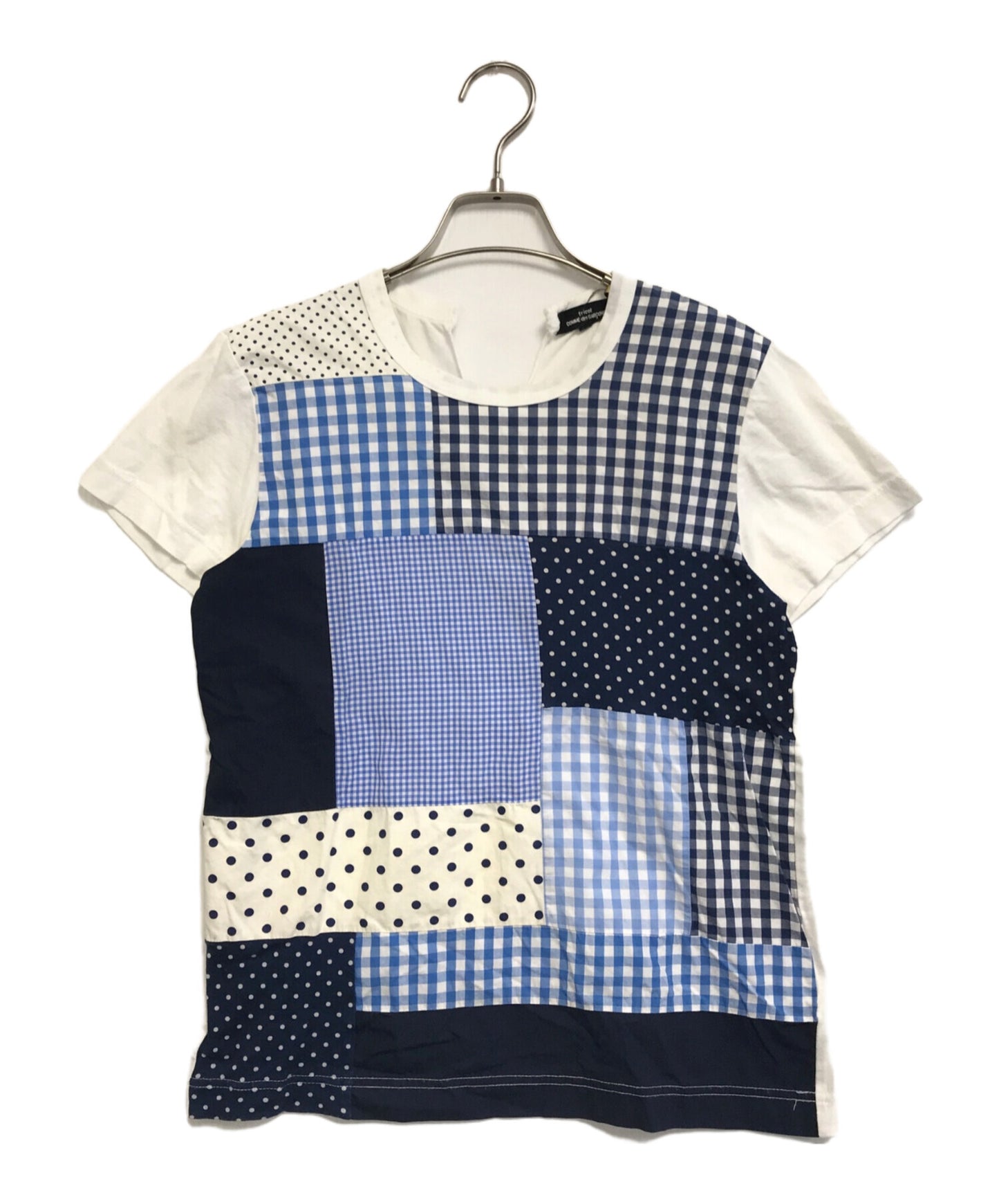 [Pre-owned] tricot COMME des GARCONS Patchwork Short-Sleeved Shirt TK-T044