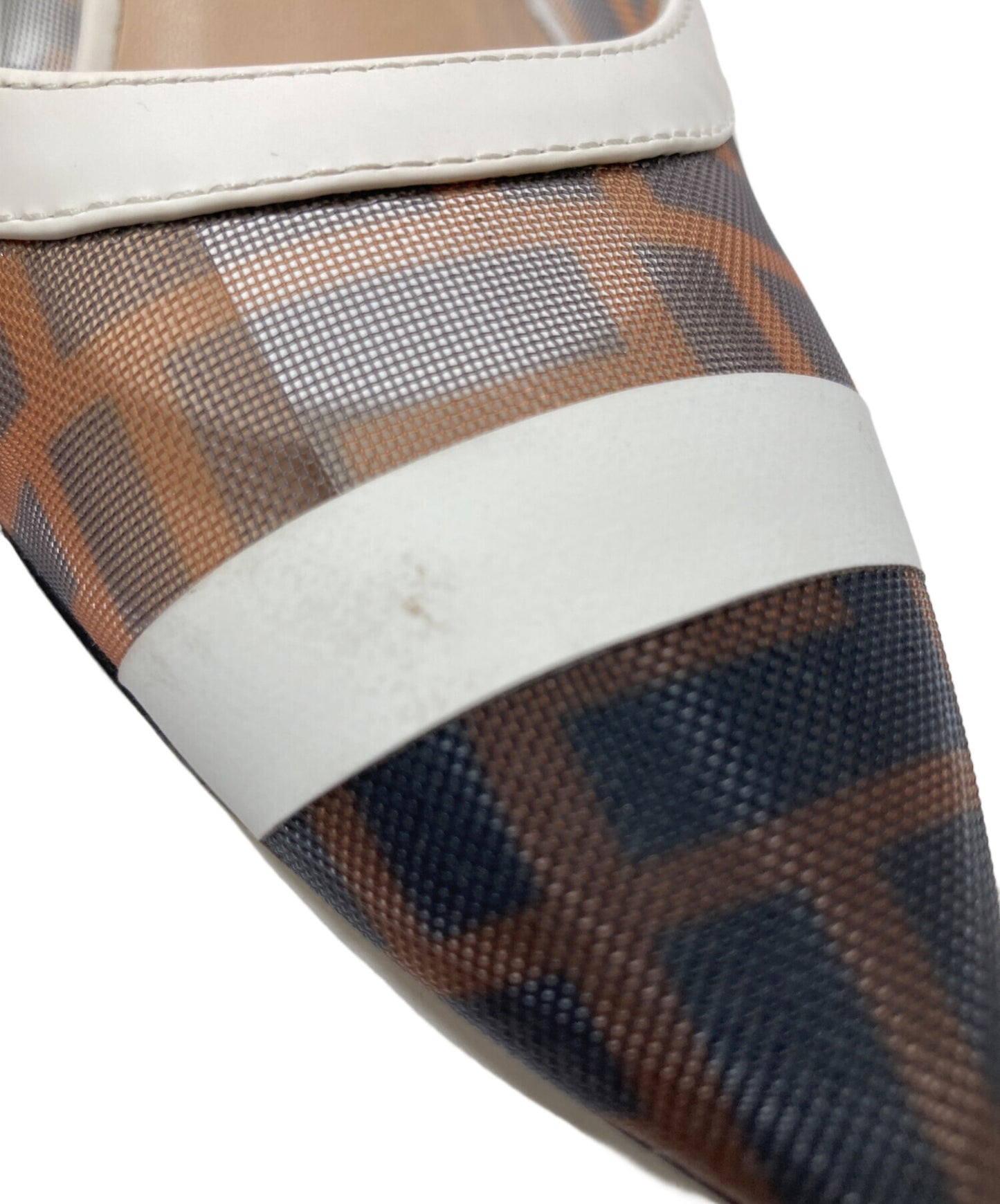 [Pre-owned] FENDI Zucca Pattern Mesh Pumps