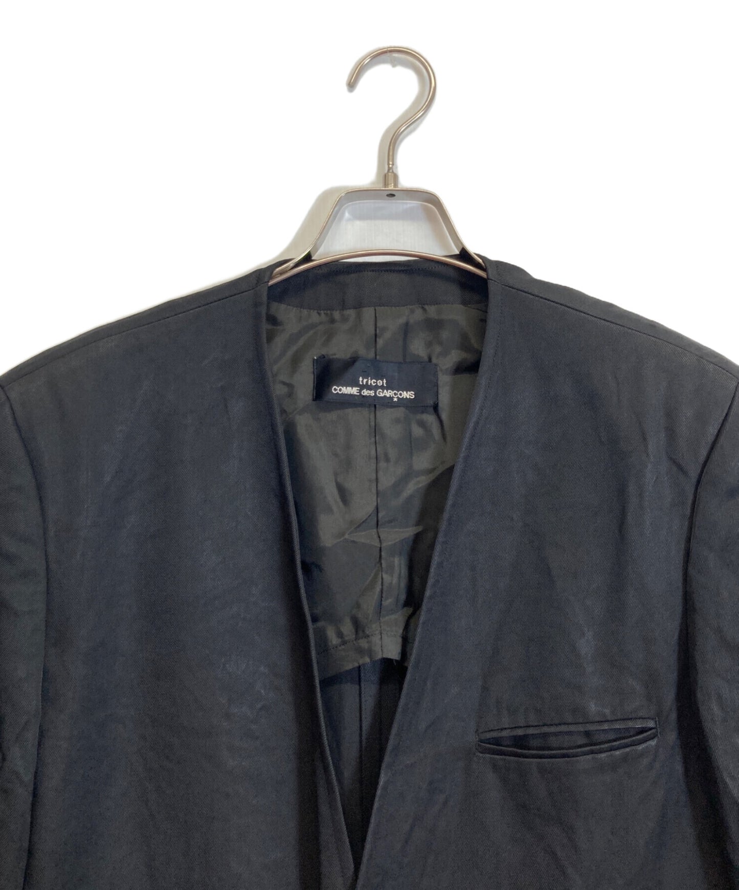 [Pre-owned] tricot COMME des GARCONS Triacetate No Collar Jacket TJ-110460