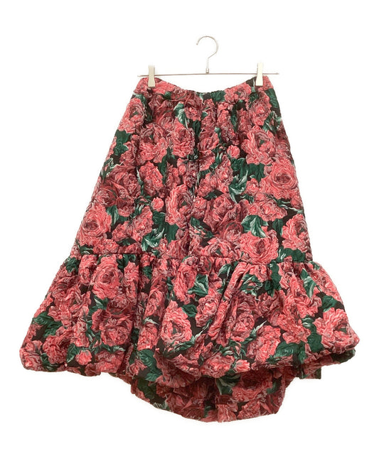 [Pre-owned] COMME des GARCONS Rose Jacquard Skirt Volume Skirt GK-S011
