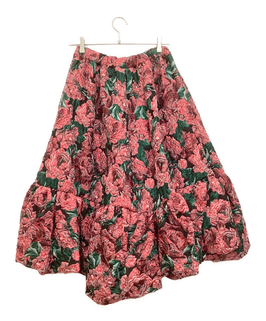 [Pre-owned] COMME des GARCONS Rose Jacquard Skirt Volume Skirt GK-S011