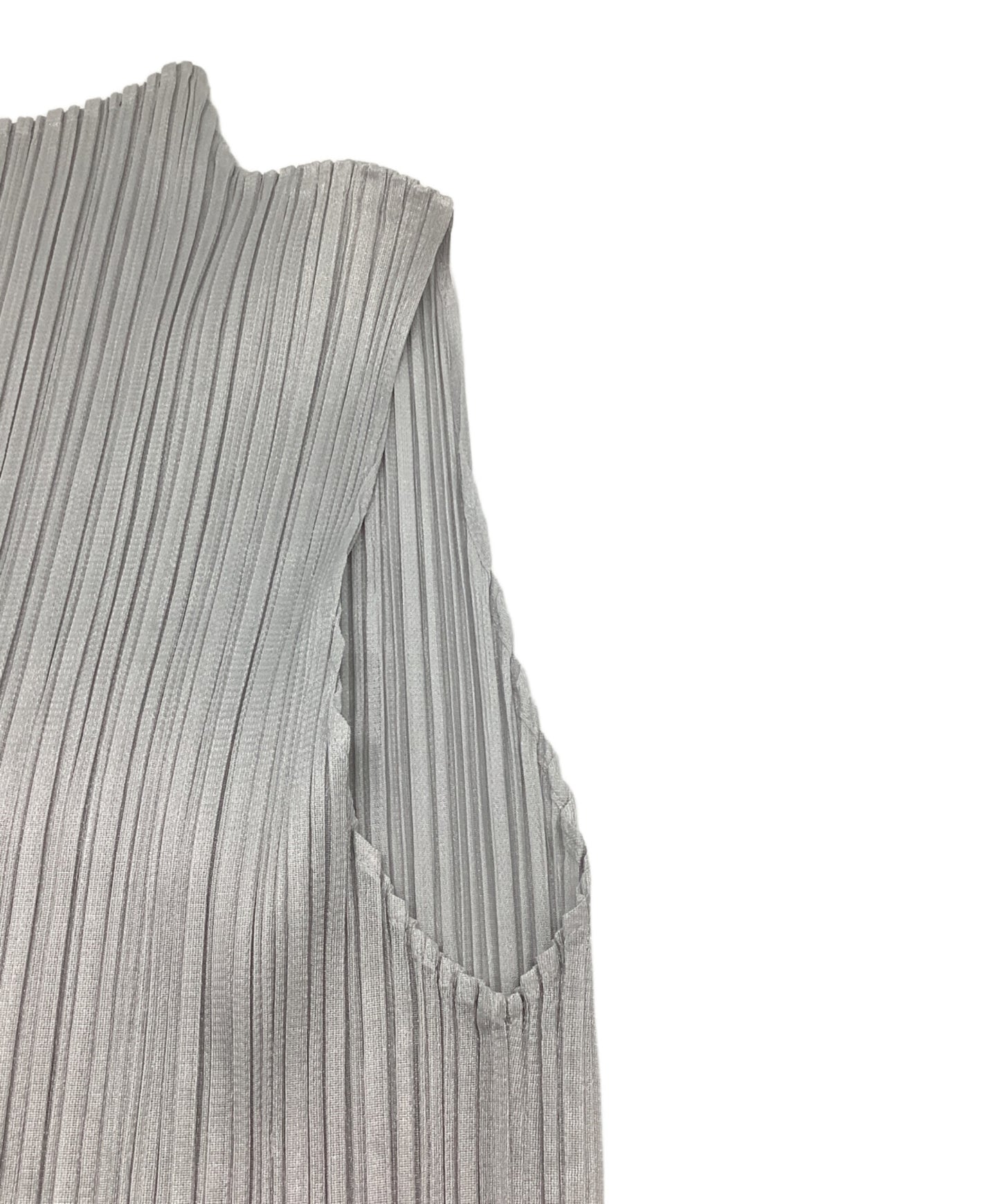 [Pre-owned] PLEATS PLEASE BASICS High Neck Sleeveless Pleated Blouse pp05jk102/3