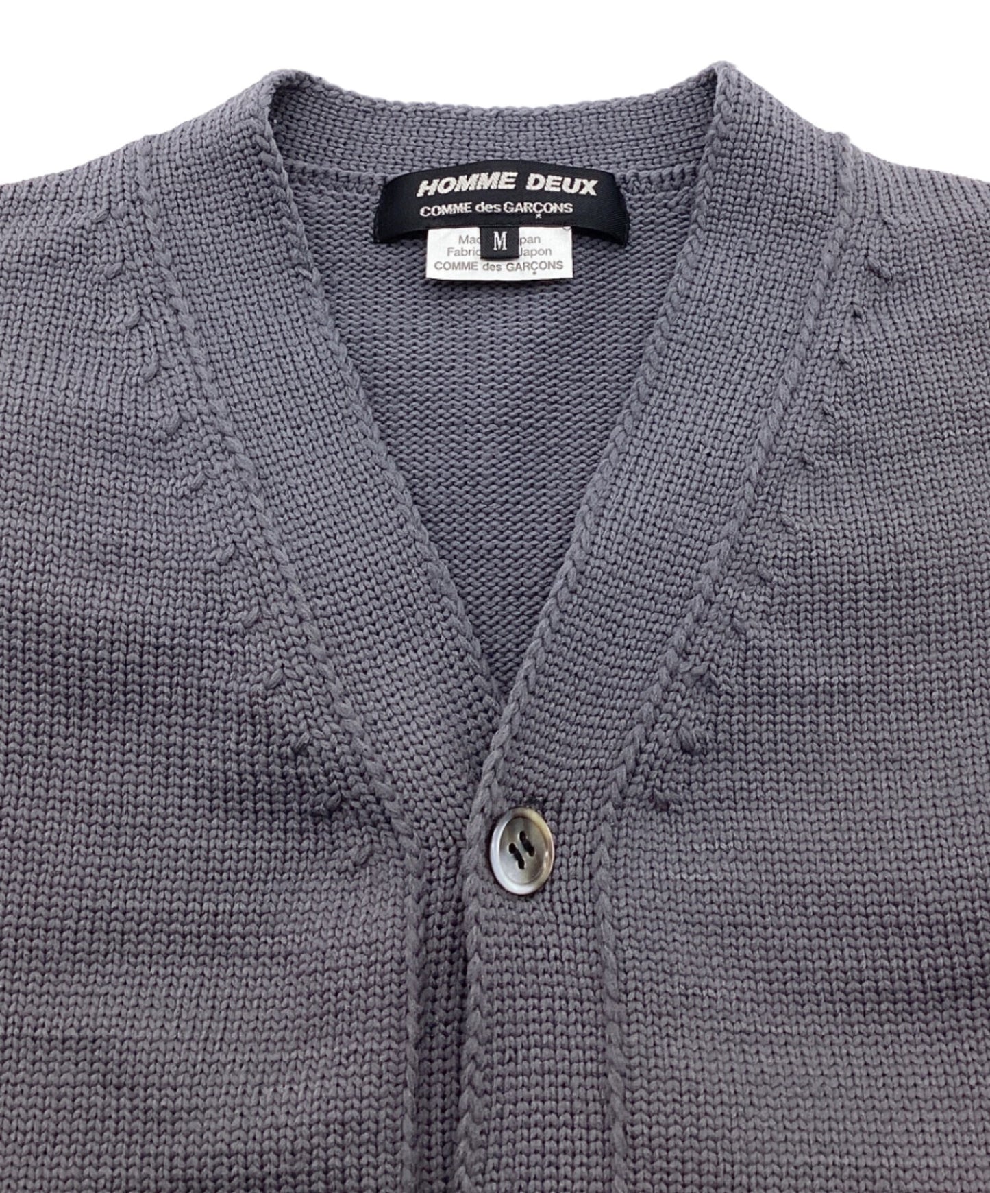 [Pre-owned] COMME des GARCONS HOMME DEUX Side Zip Cardigan V-Neck Knit AD2023 DM-N510