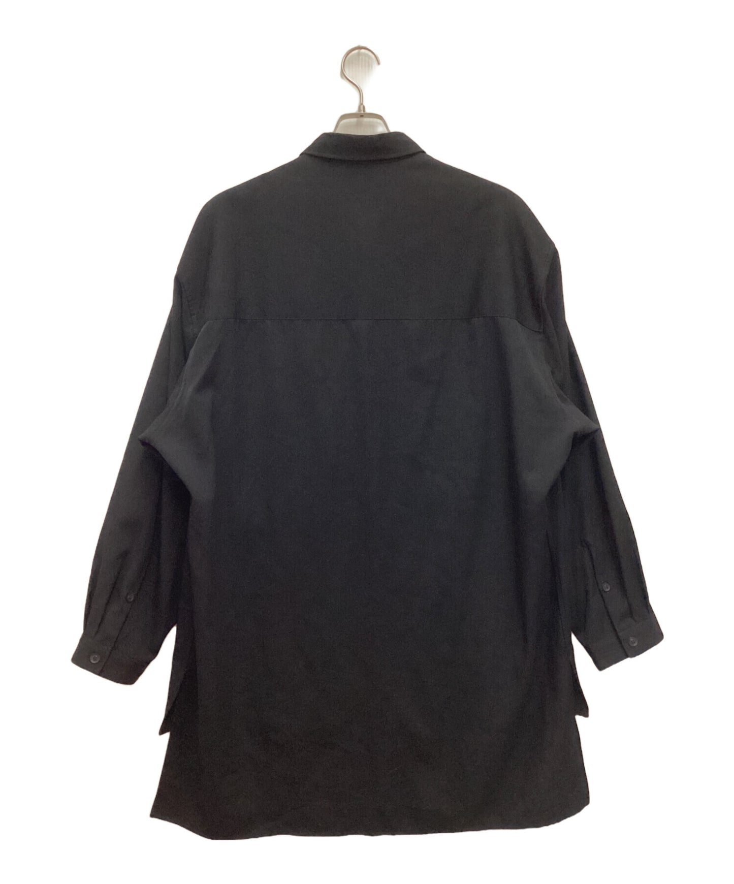 [Pre-owned] Yohji Yamamoto pour homme Wrinkled gaber front-back blouse, wool HN-B34-100