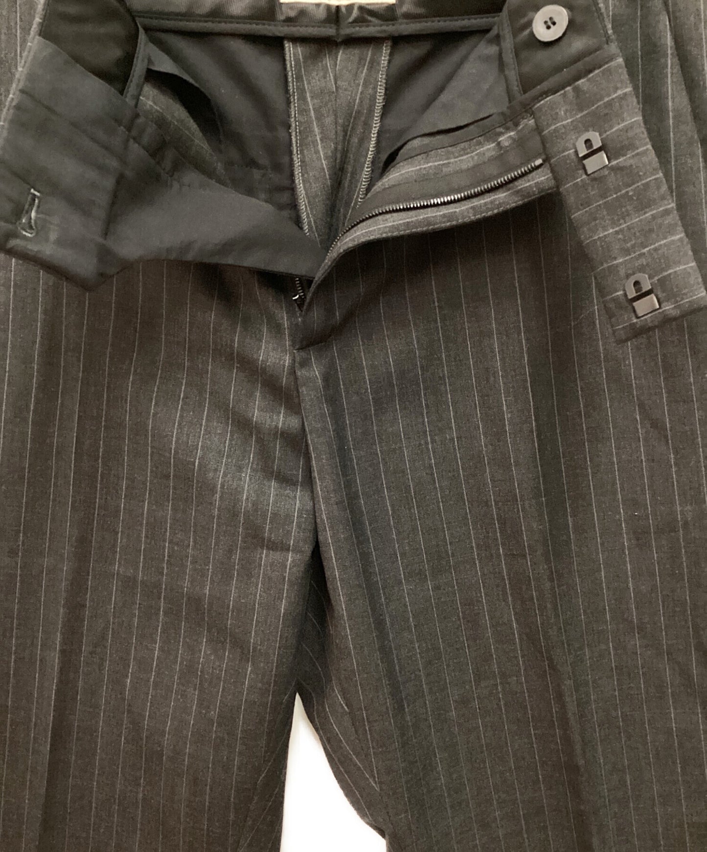 [Pre-owned] CELINE CLASSIC PANTS WITH TENNIS STRIPES 2P085948D