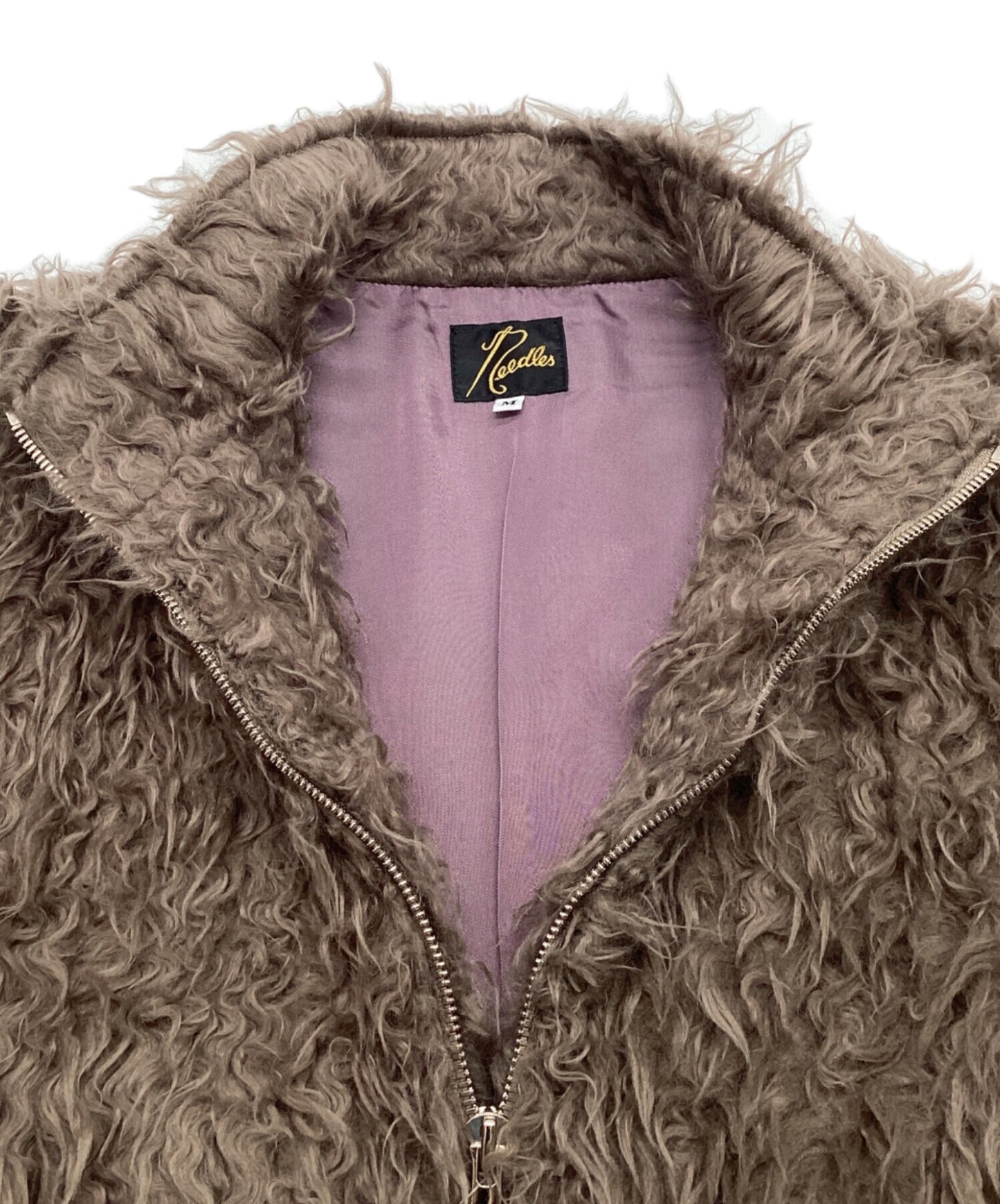 [Pre-owned] Needles Acrylic Wave Fur Sur Coat 22AW lq105
