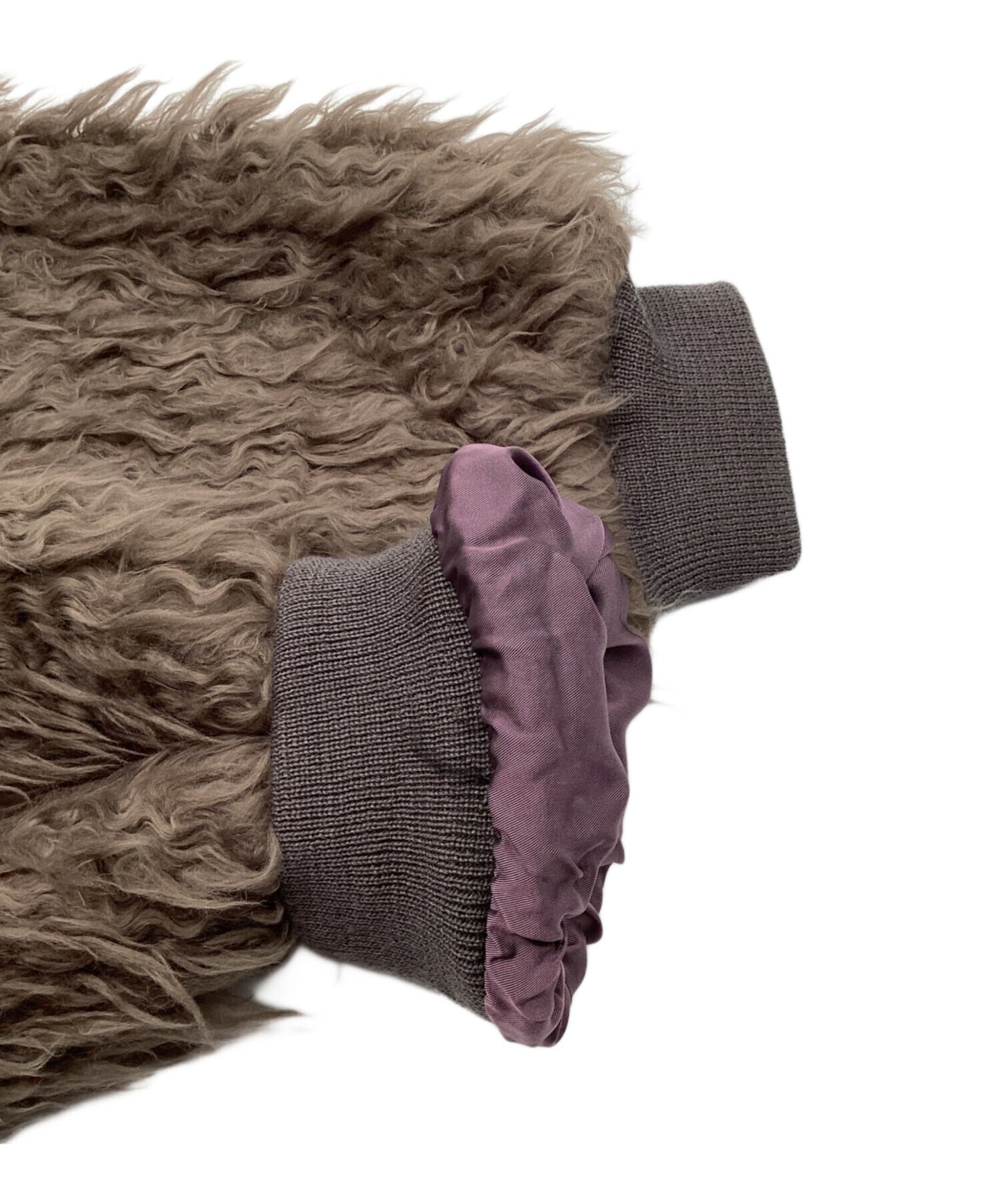 [Pre-owned] Needles Acrylic Wave Fur Sur Coat 22AW lq105