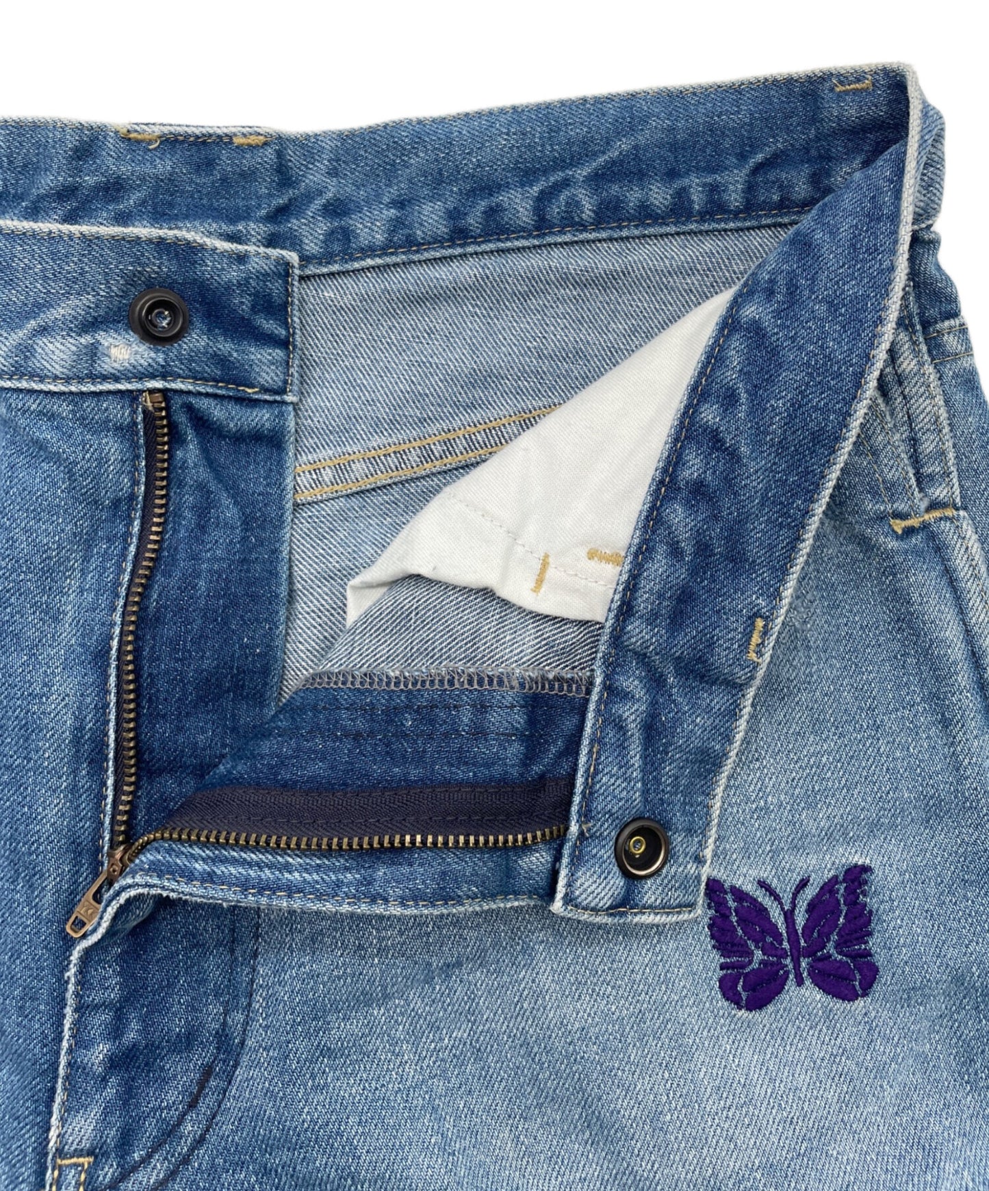 [Pre-owned] Needles Assorted Patches Boot-Cut Jean KP140