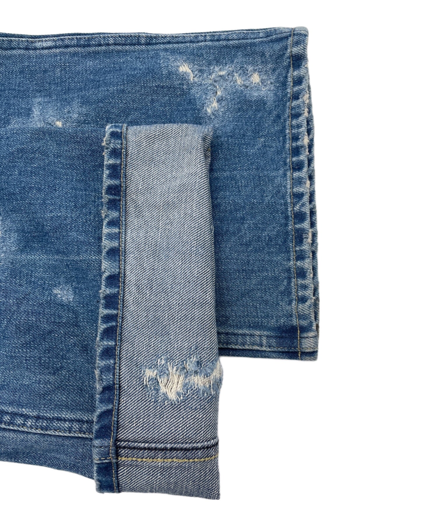 Needles / Assorted Patches Boot-Cut Jean/XS/コットン/BLU/kp140 Pre-owned] Needles Assorted Patches Boot-Cut Jean KP140 – Archive