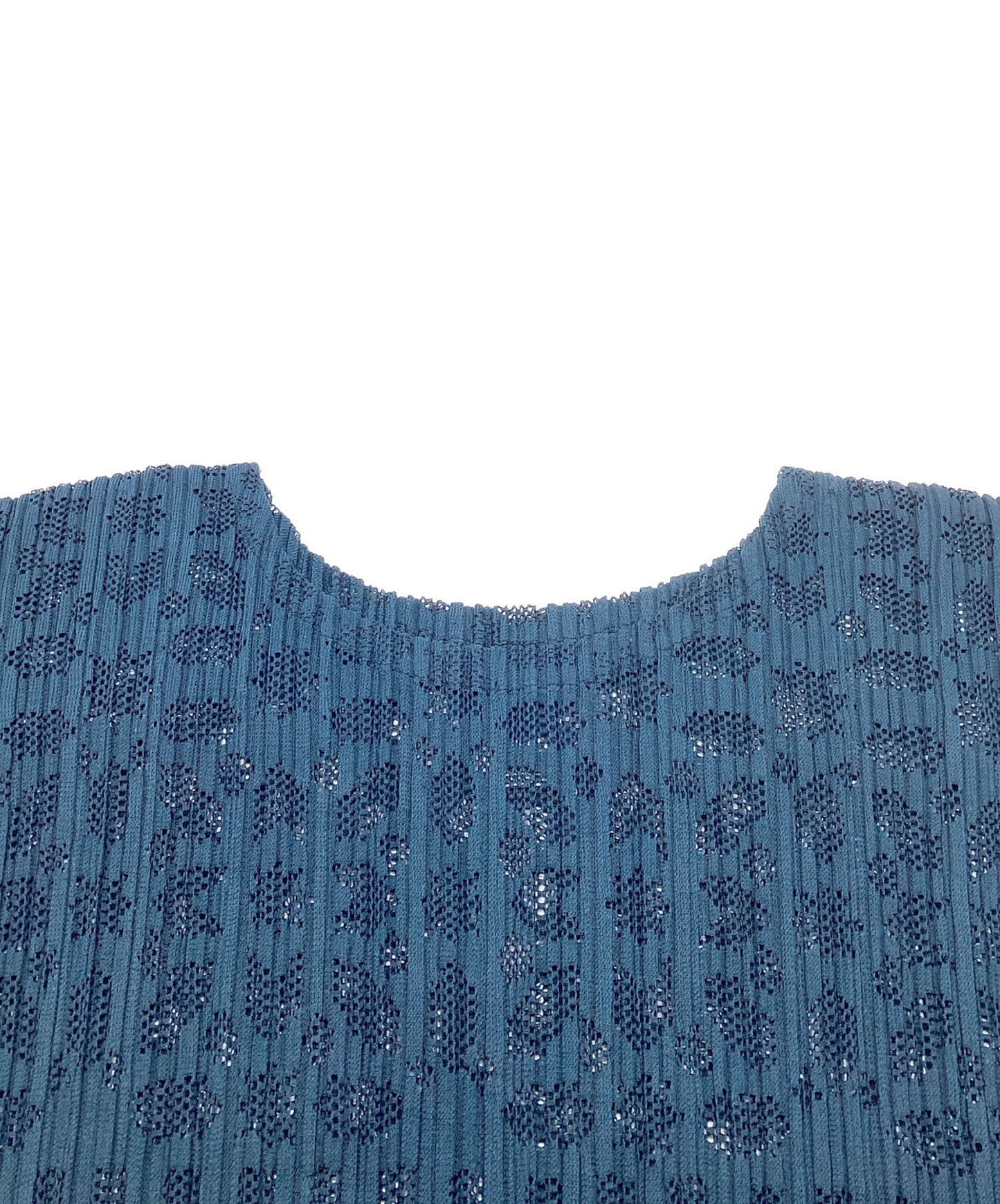 [Pre-owned] PLEATS PLEASE Openwork Pleated Dress Tunic Sleeveless PP51-JT633