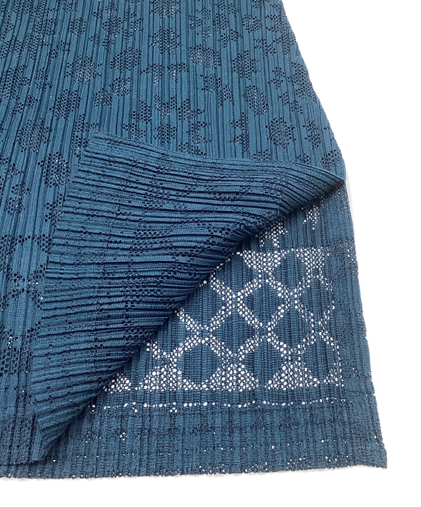 [Pre-owned] PLEATS PLEASE Openwork Pleated Dress Tunic Sleeveless PP51-JT633