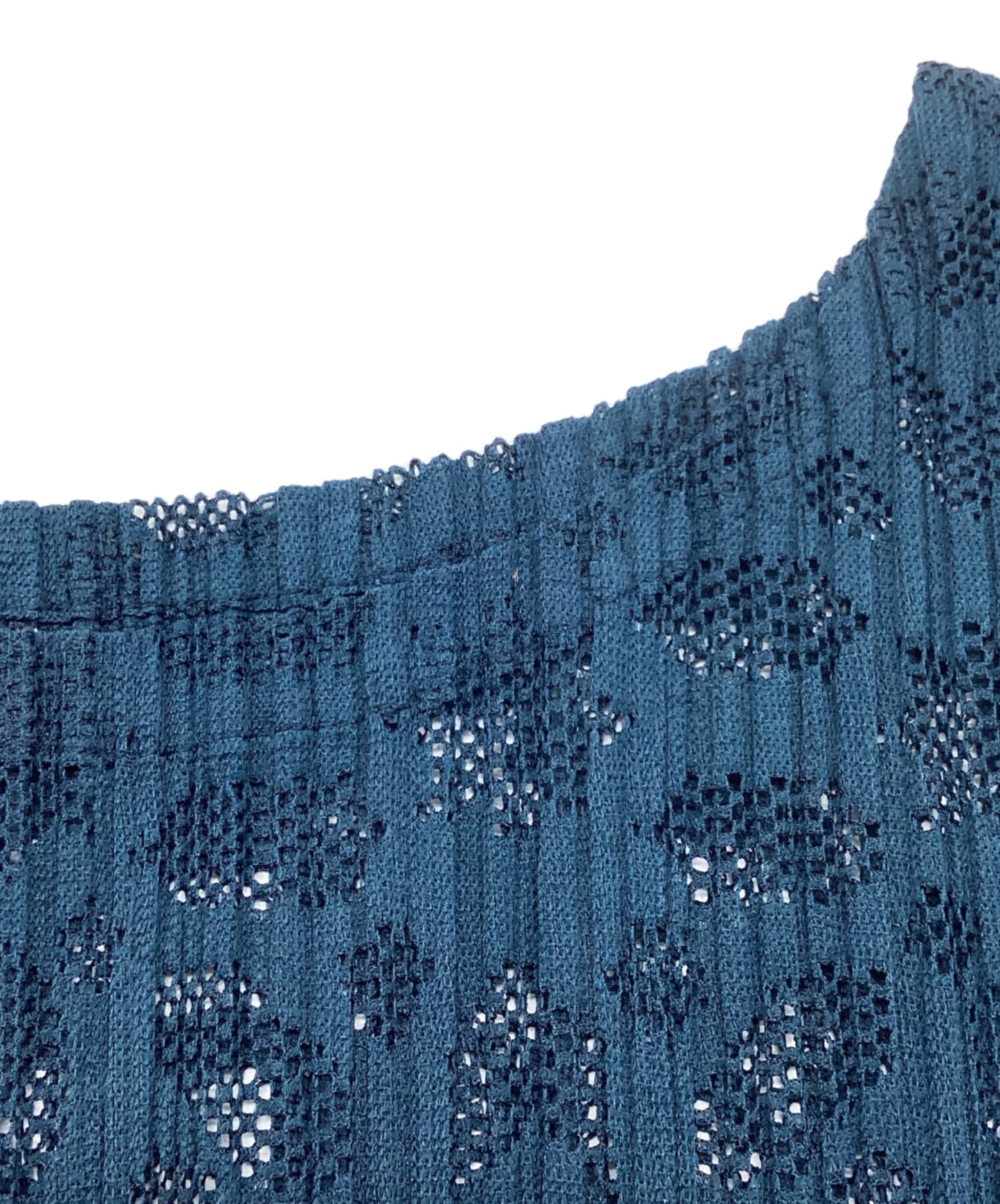 [Pre-owned] PLEATS PLEASE Openwork Pleated Dress Tunic Sleeveless PP51-JT633