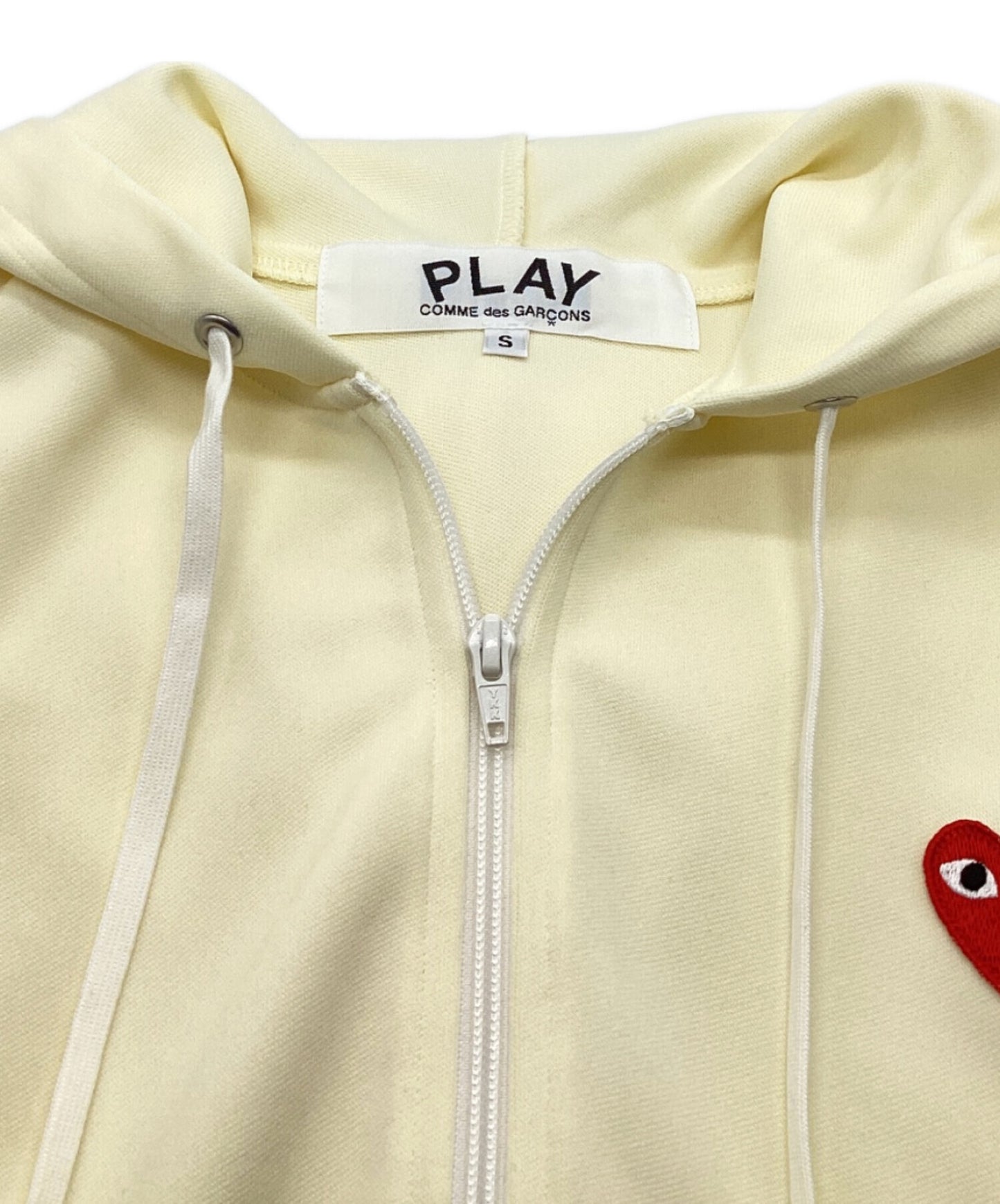 [Pre-owned] PLAY COMME des GARCONS Heart Patch Poly Jersey Hoodie AD2023 AX-T172