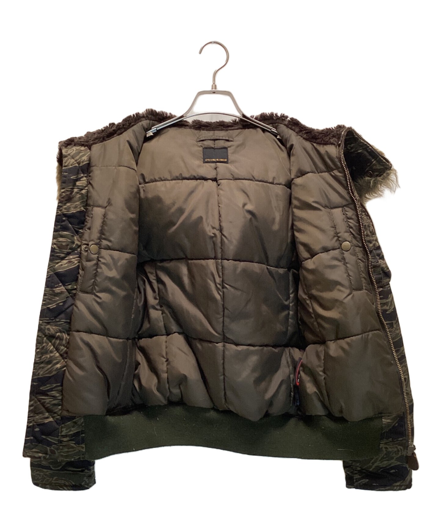 [Pre-owned] Hysteric Glamour Tiger Camo N2-B Jacket Hoodie Military 0193ab02
