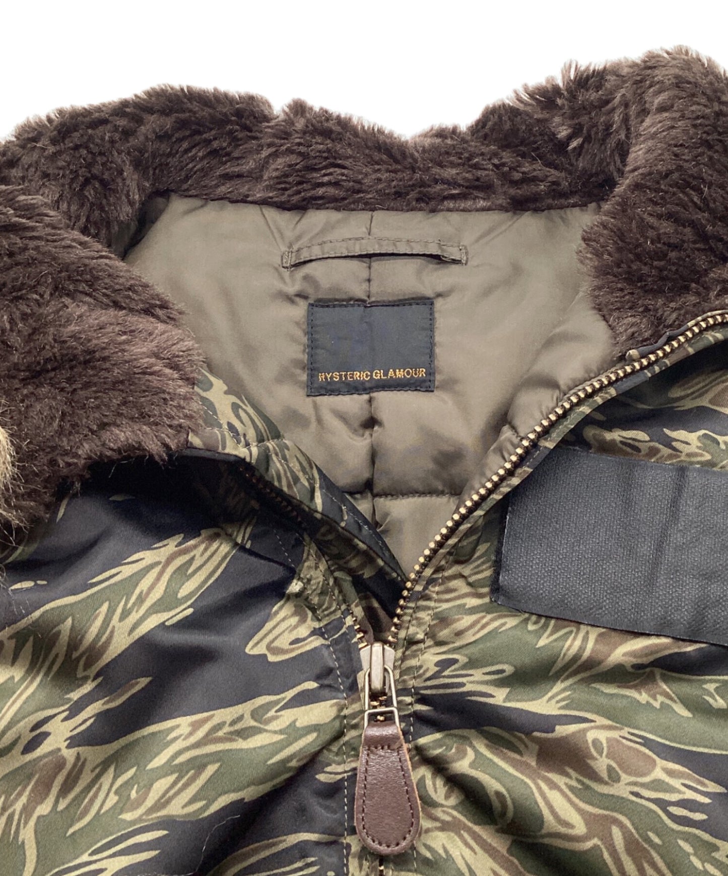 [Pre-owned] Hysteric Glamour Tiger Camo N2-B Jacket Hoodie Military 0193ab02