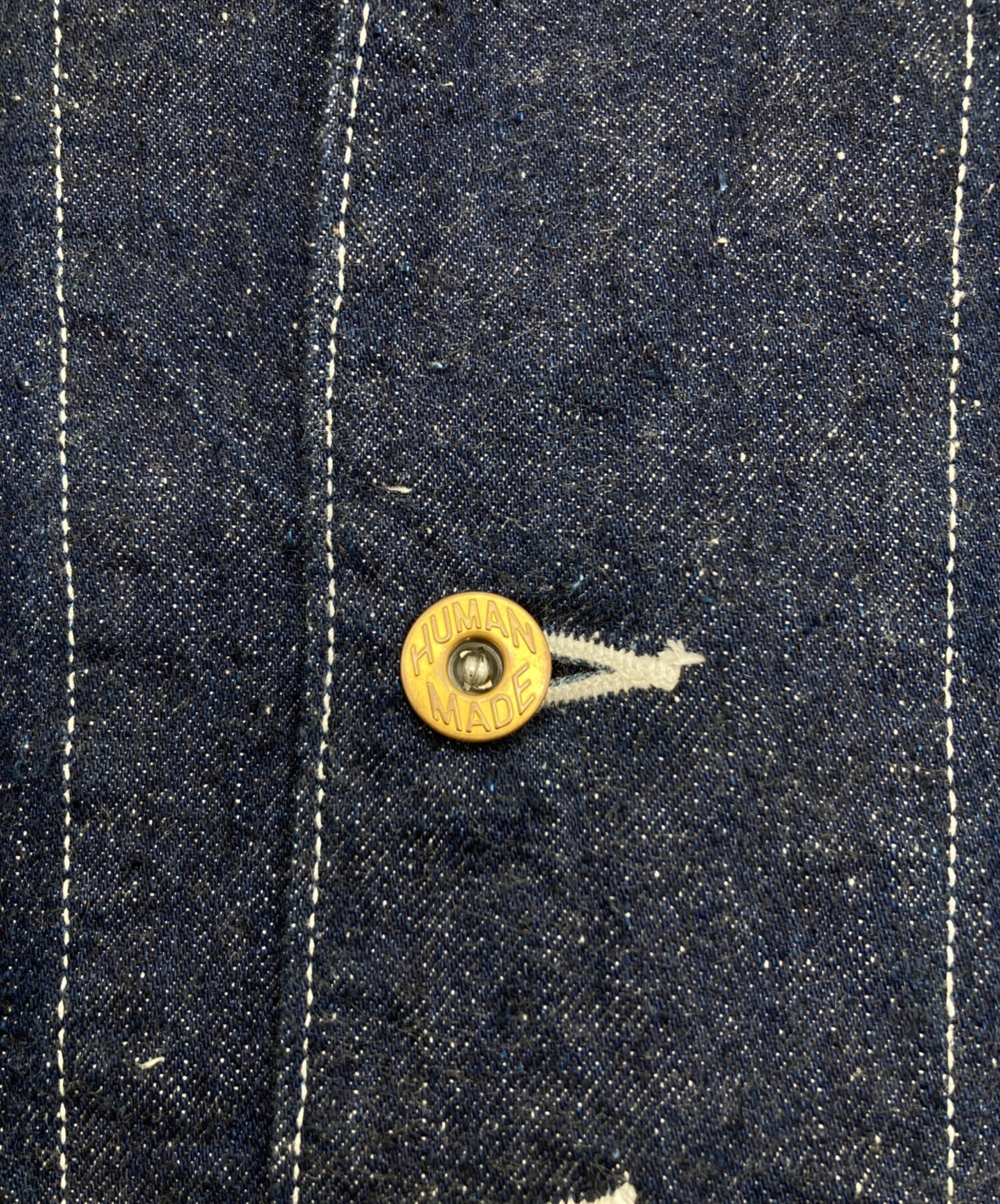 [Pre-owned] HUMAN MADE Back Logo Denim Coverall Jacket Denim Jacket Work Jacket HM24JK006