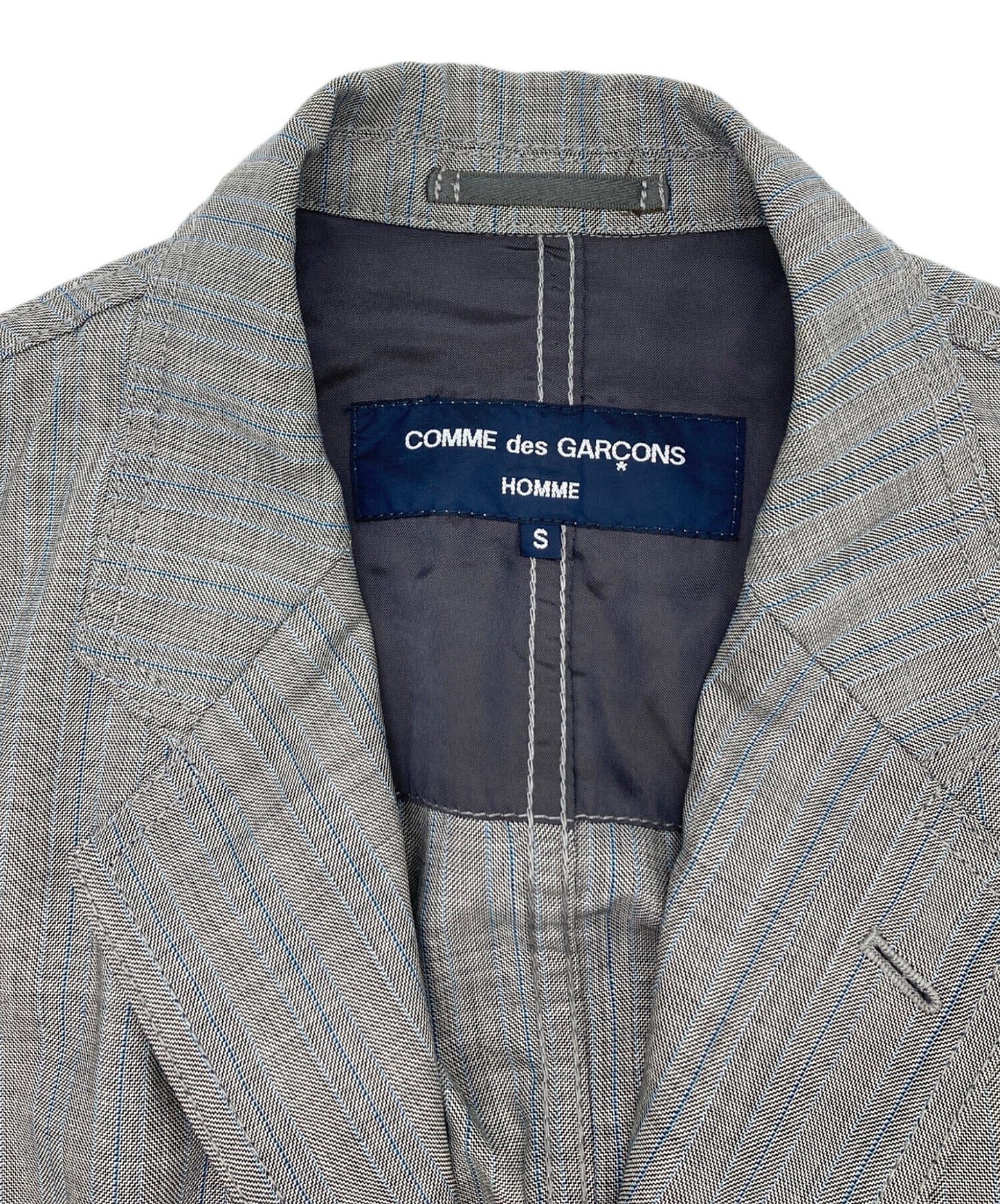 [Pre-owned] COMME des GARCONS HOMME 3B Striped Packing Tailored Jacket Jacket HA-J064 AD2007