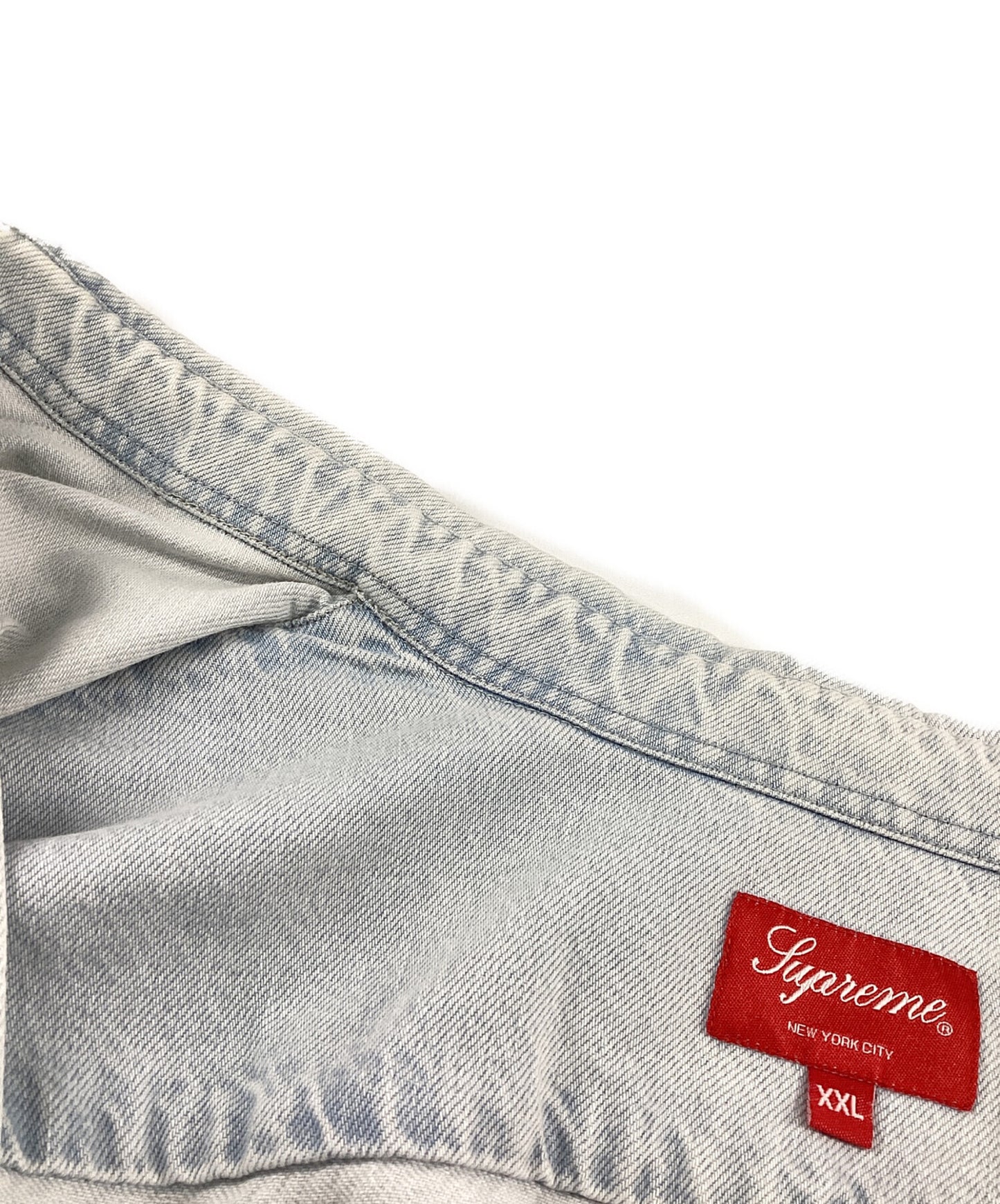 [Pre-owned] SUPREME Small Box Shirt 'Denim/Small Box Shirt/Oversized Shirt