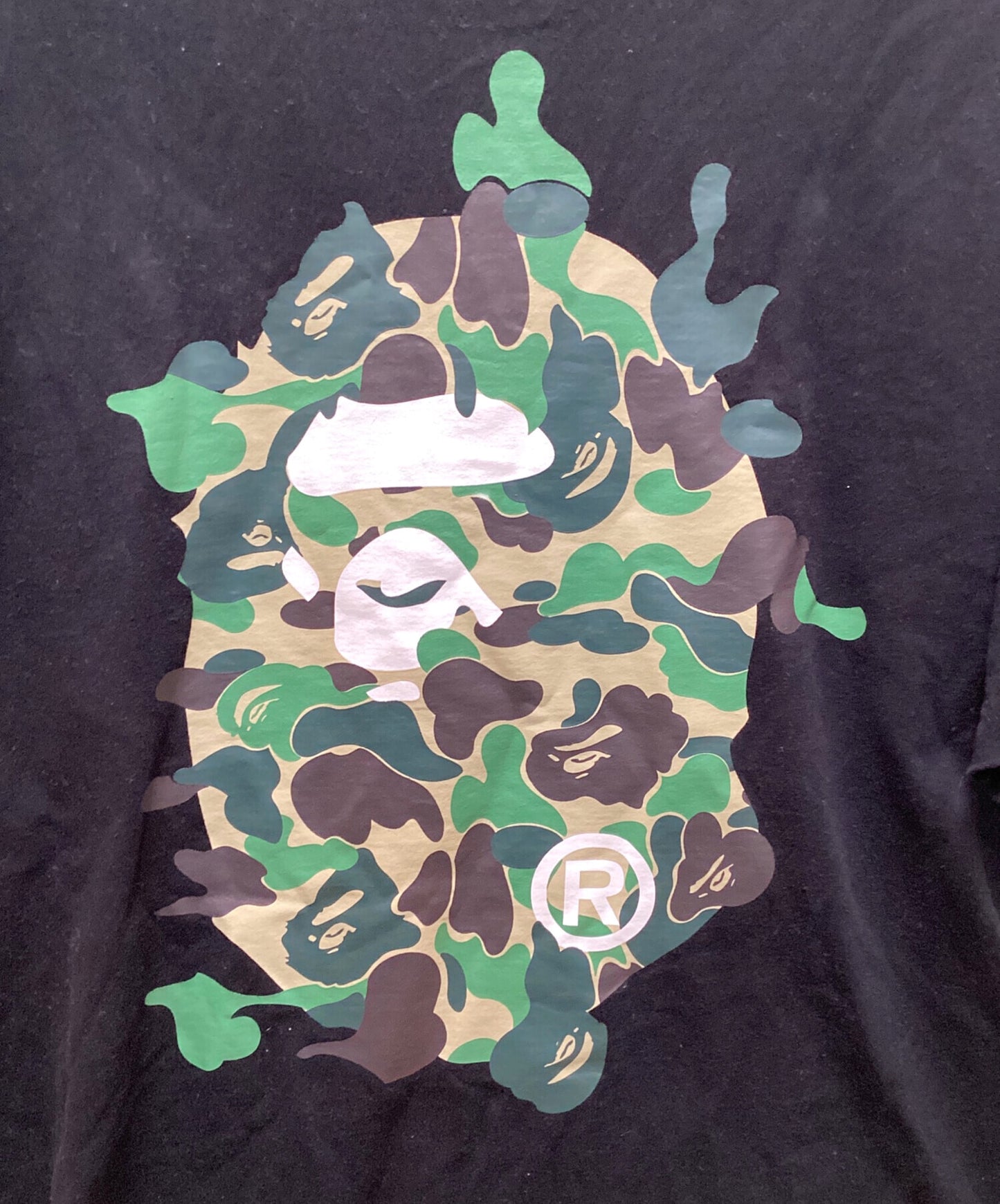 [Pre-owned] A BATHING APE ABC Camo Rebuild Big Ape Head T-Shirt 001TEK301040M