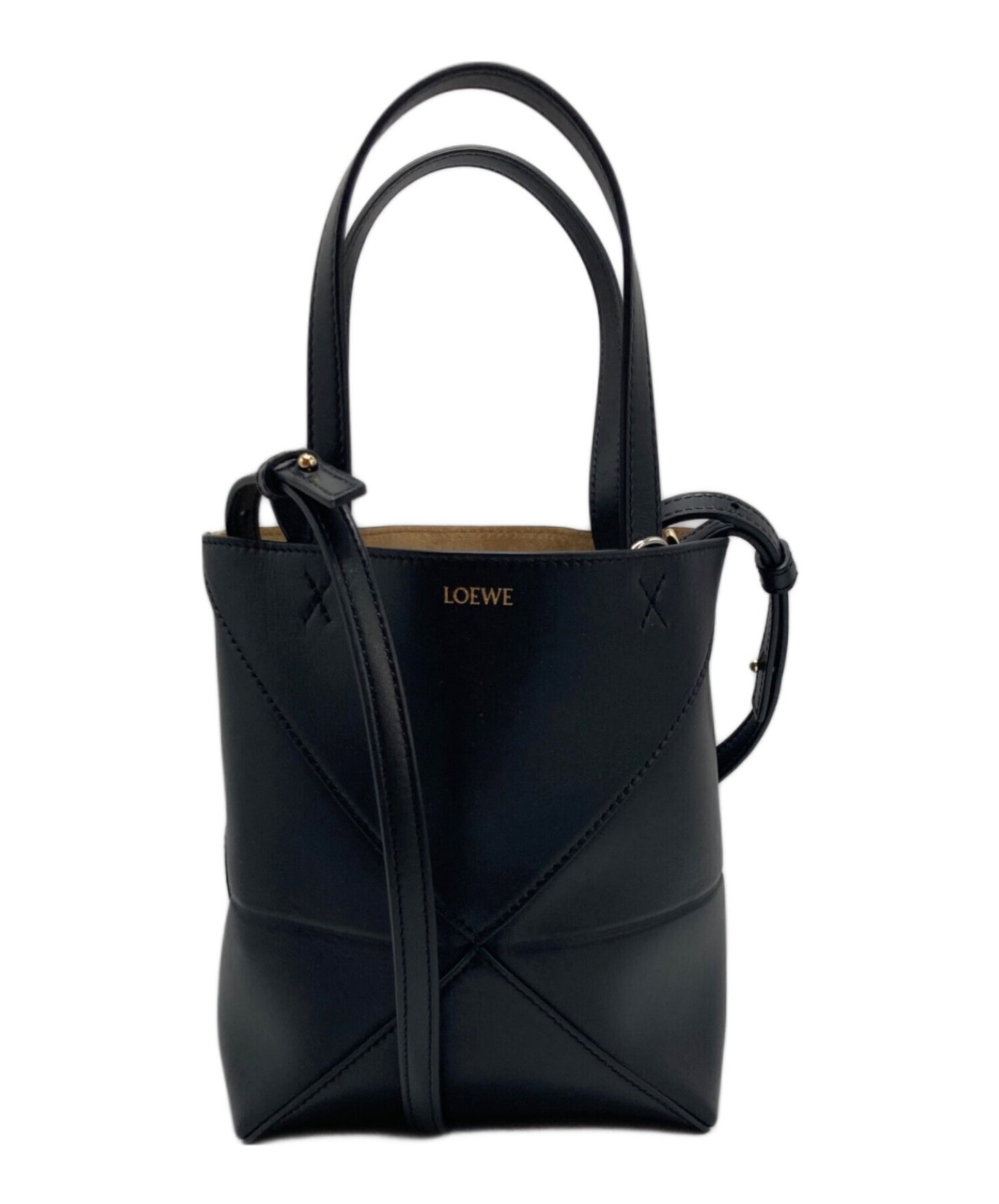 [Pre-owned] LOEWE Puzzle Fold Tote Mini 2WAY Bag Leather Bag Shoulder CIL0010896751