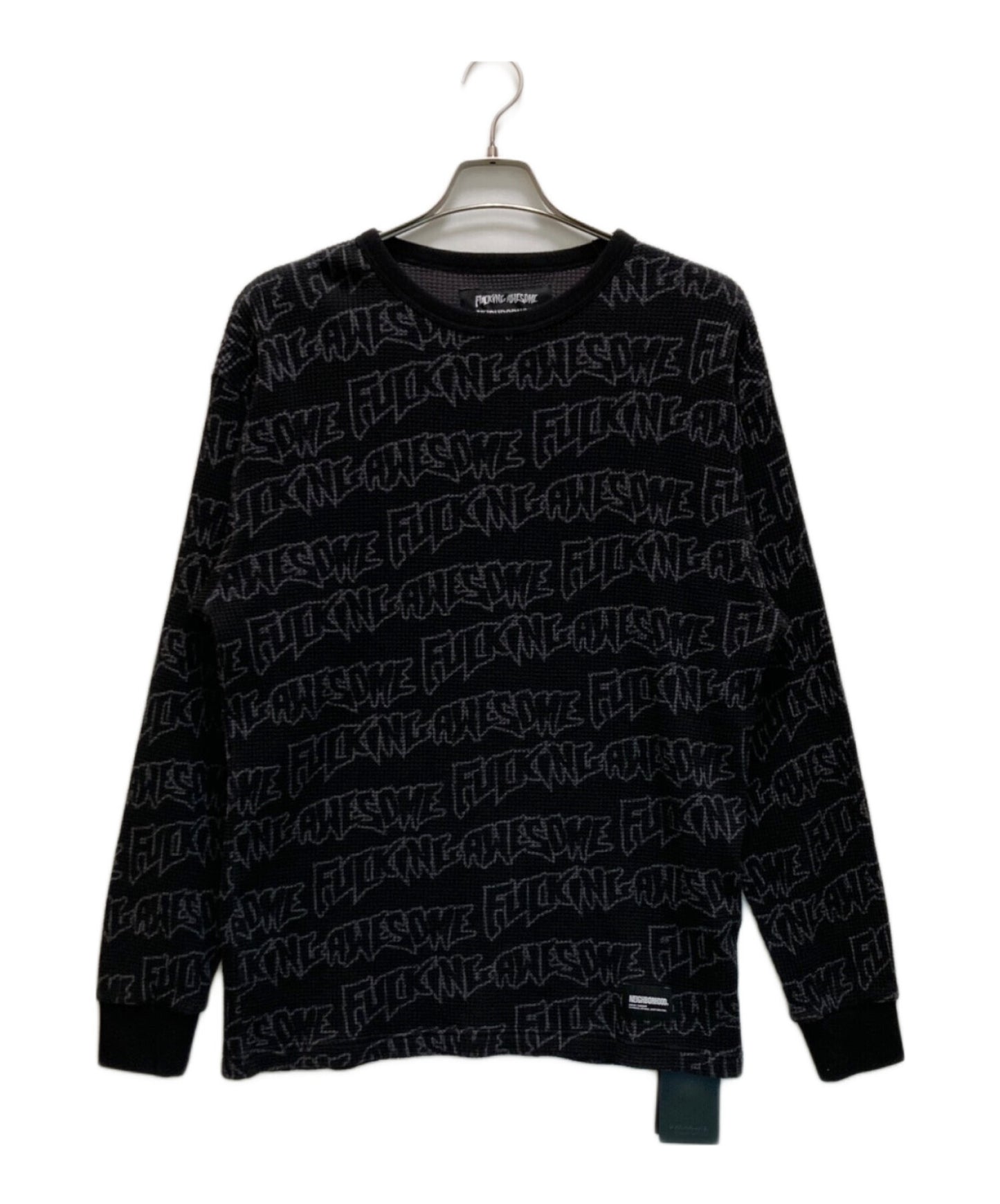 [Pre-owned] NEIGHBORHOOD WAFFLE FABRIC CREWNECK LS / Collaboration waffle cut & sewn 251uwfgn-csm01s