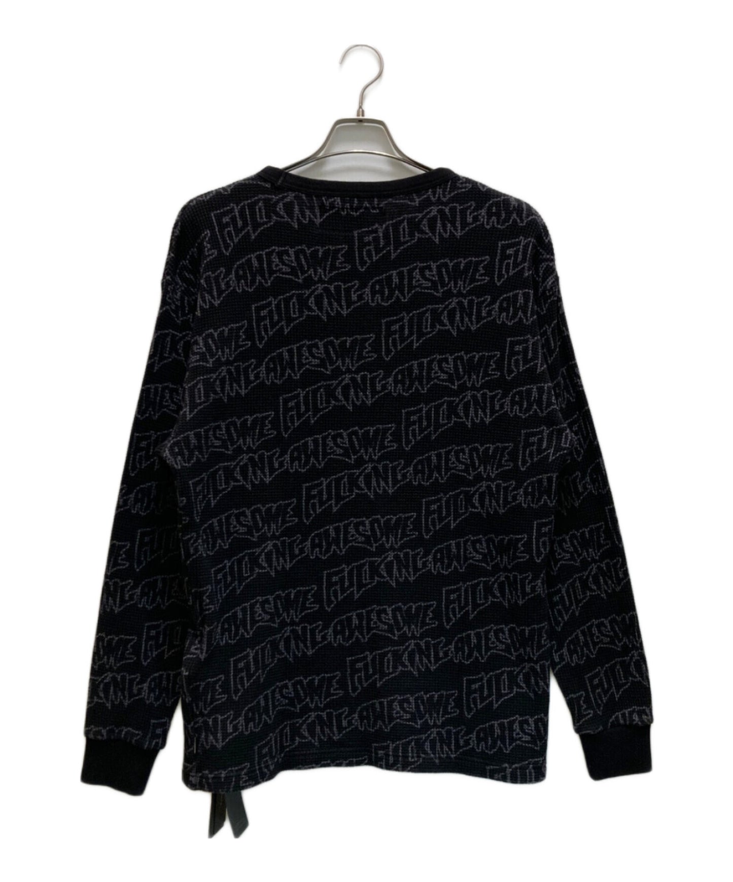 [Pre-owned] NEIGHBORHOOD WAFFLE FABRIC CREWNECK LS / Collaboration waffle cut & sewn 251uwfgn-csm01s