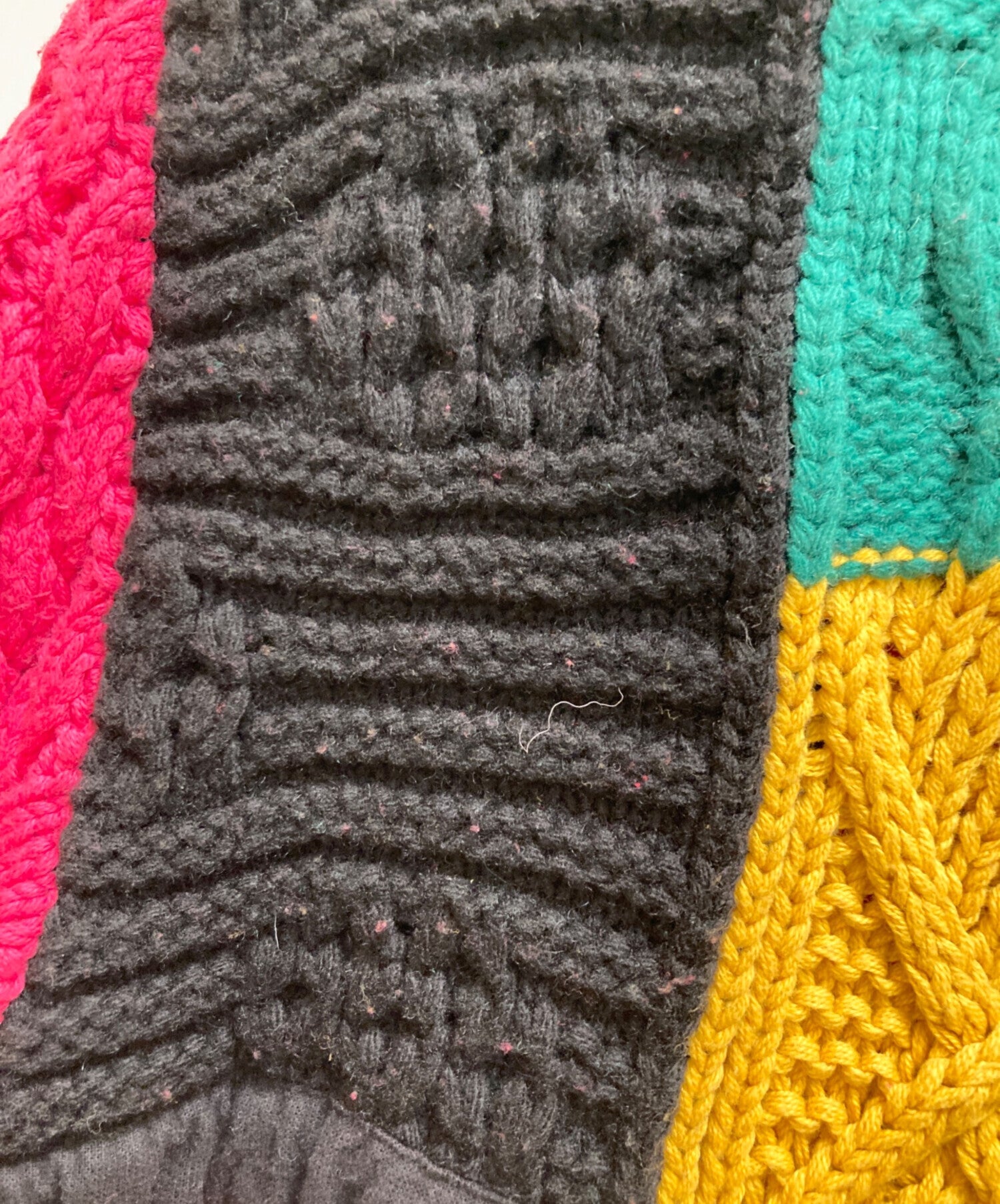 Supreme Patchwork Cable Knit Cardigan