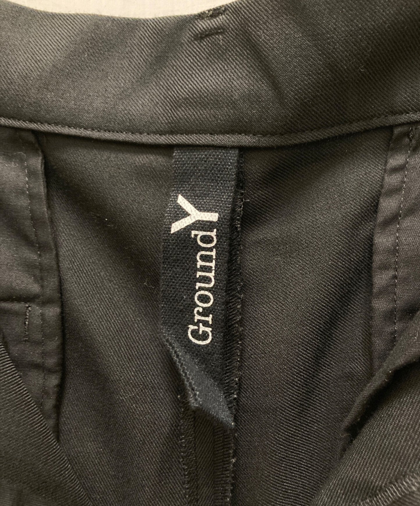 [Pre-owned] GROUND Y Wool gabardine tapered pants / Slacks GR-P21-100