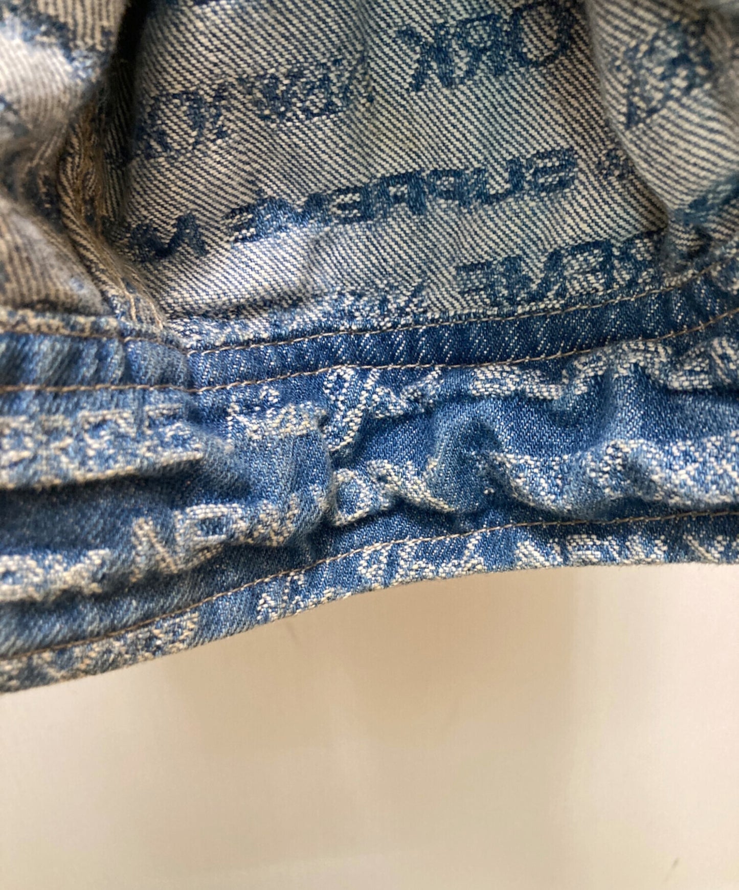 [Pre-owned] SUPREME Multi-Type Jacquard Denim Shirt "Blue" / All-Over Print Jacket