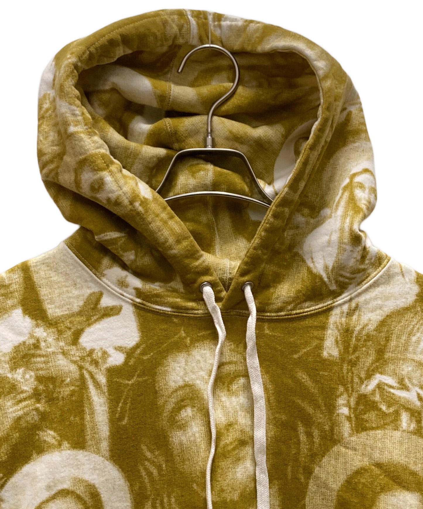 [Pre-owned] SUPREME Jesus and Mary Hooded Sweatshirt "Yellow" Long-Sleeve Top