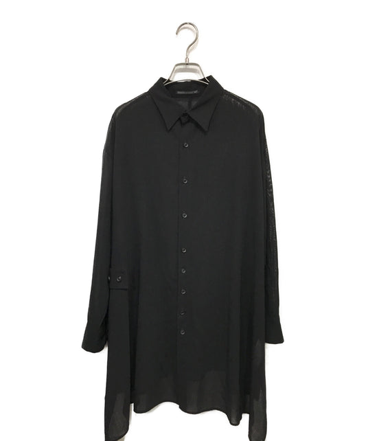 [Pre-owned] yohji yamamoto+noir Wool gaber long sleeve shirt ND-B07-101
