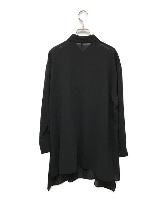 [Pre-owned] yohji yamamoto+noir Wool gaber long sleeve shirt ND-B07-101