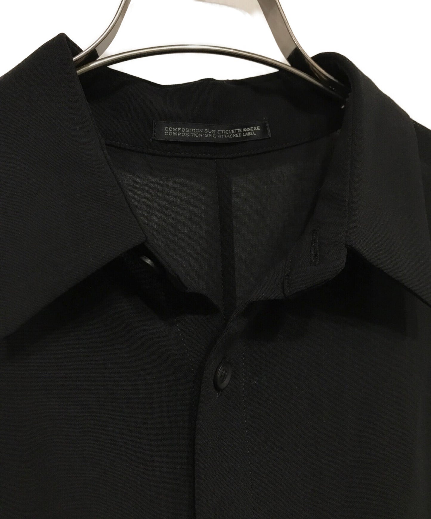 [Pre-owned] yohji yamamoto+noir Wool gaber long sleeve shirt ND-B07-101