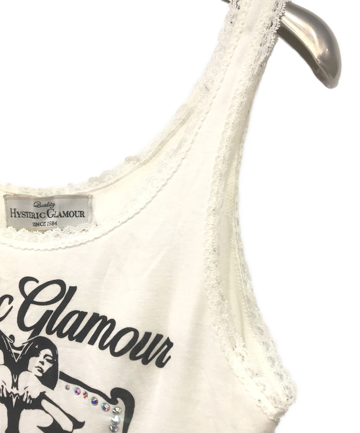 [Pre-owned] Hysteric Glamour Sleeveless cut and sewn with rhinestones 2CR-3830