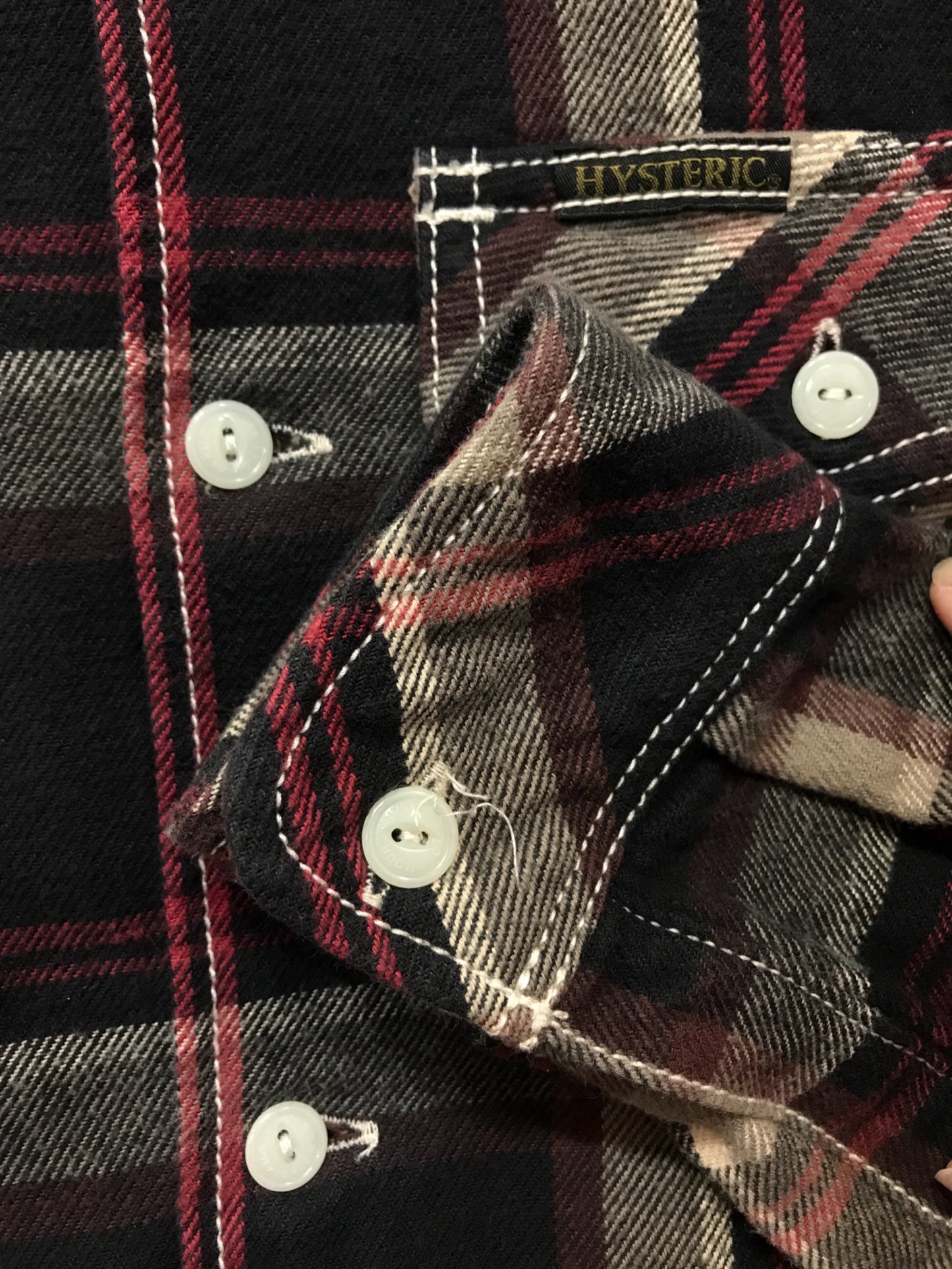 [Pre-owned] Hysteric Glamour flannel shirt 0224AH01