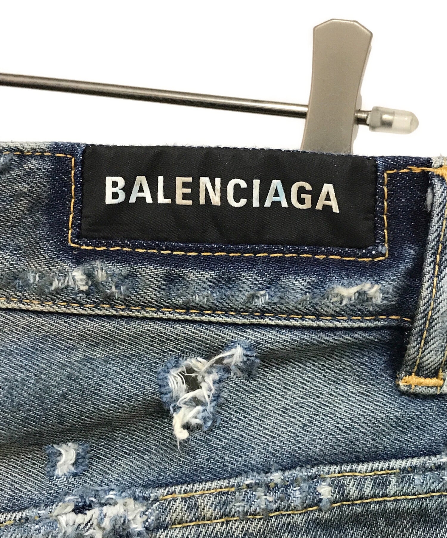 Pre-owned] BALENCIAGA 23SS SUPER DESTROYED BAGGY denim pants